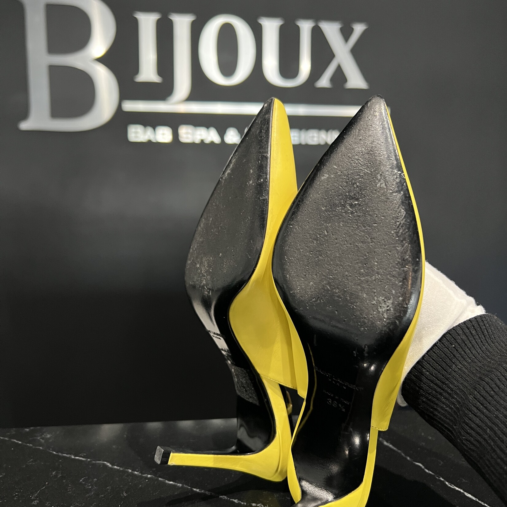 Saint Laurent Saint Laurent Yellow Slingback - 36.5
