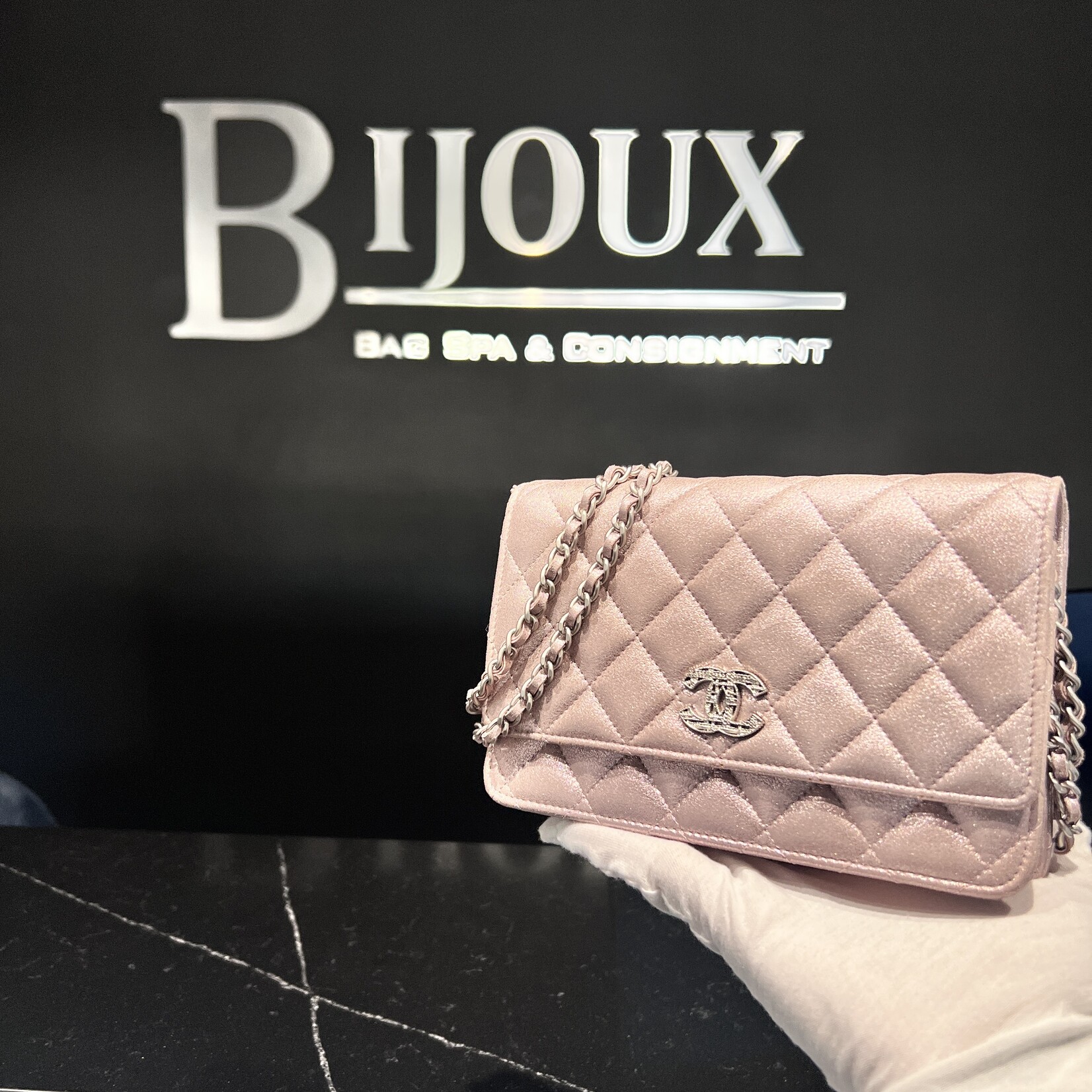 Chanel SOLD - Chanel Paris-Salzburg Iridescent Wallet On Chain