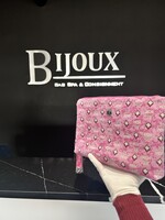 MCM MCM Pink Canvas Clutch