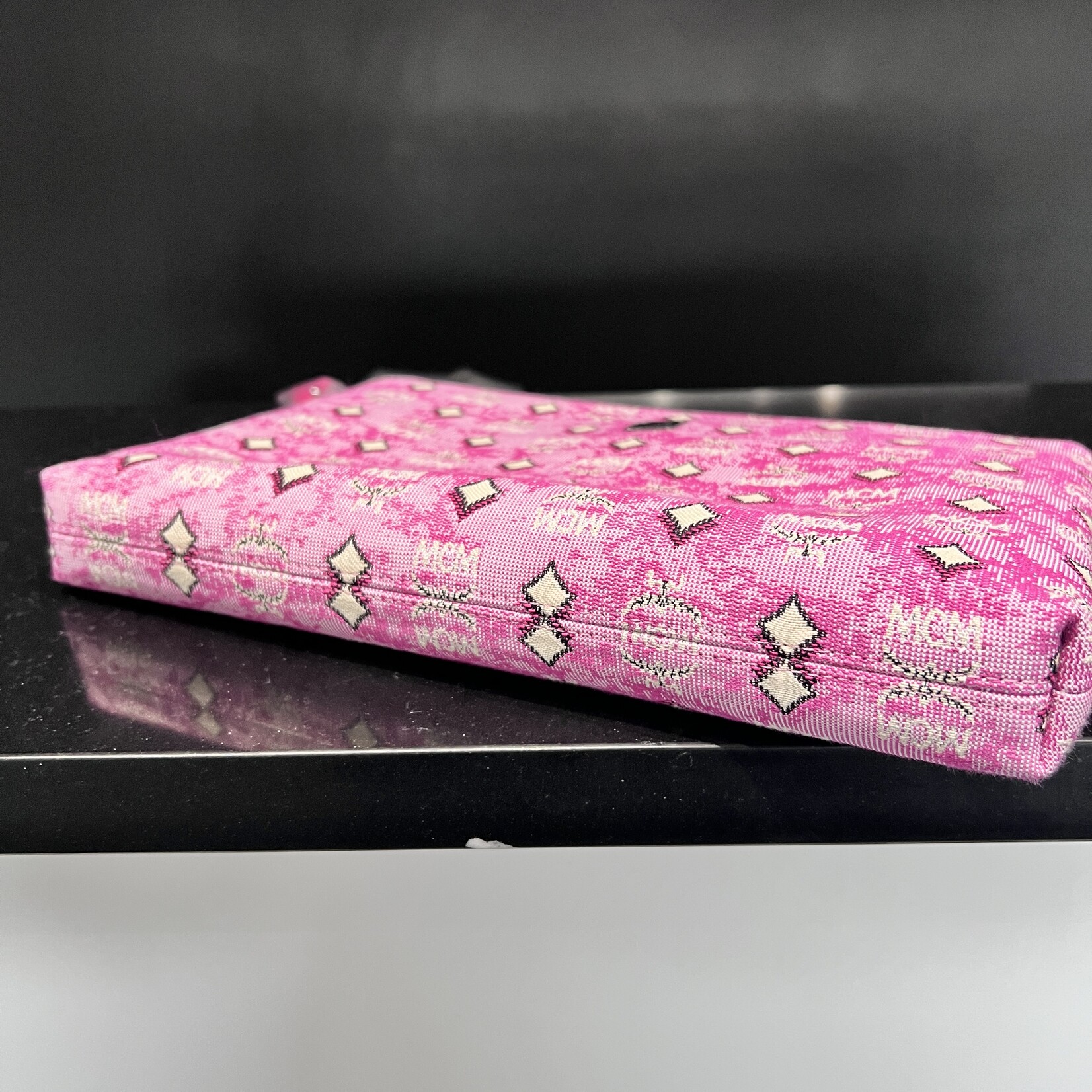 MCM MCM Pink Canvas Clutch