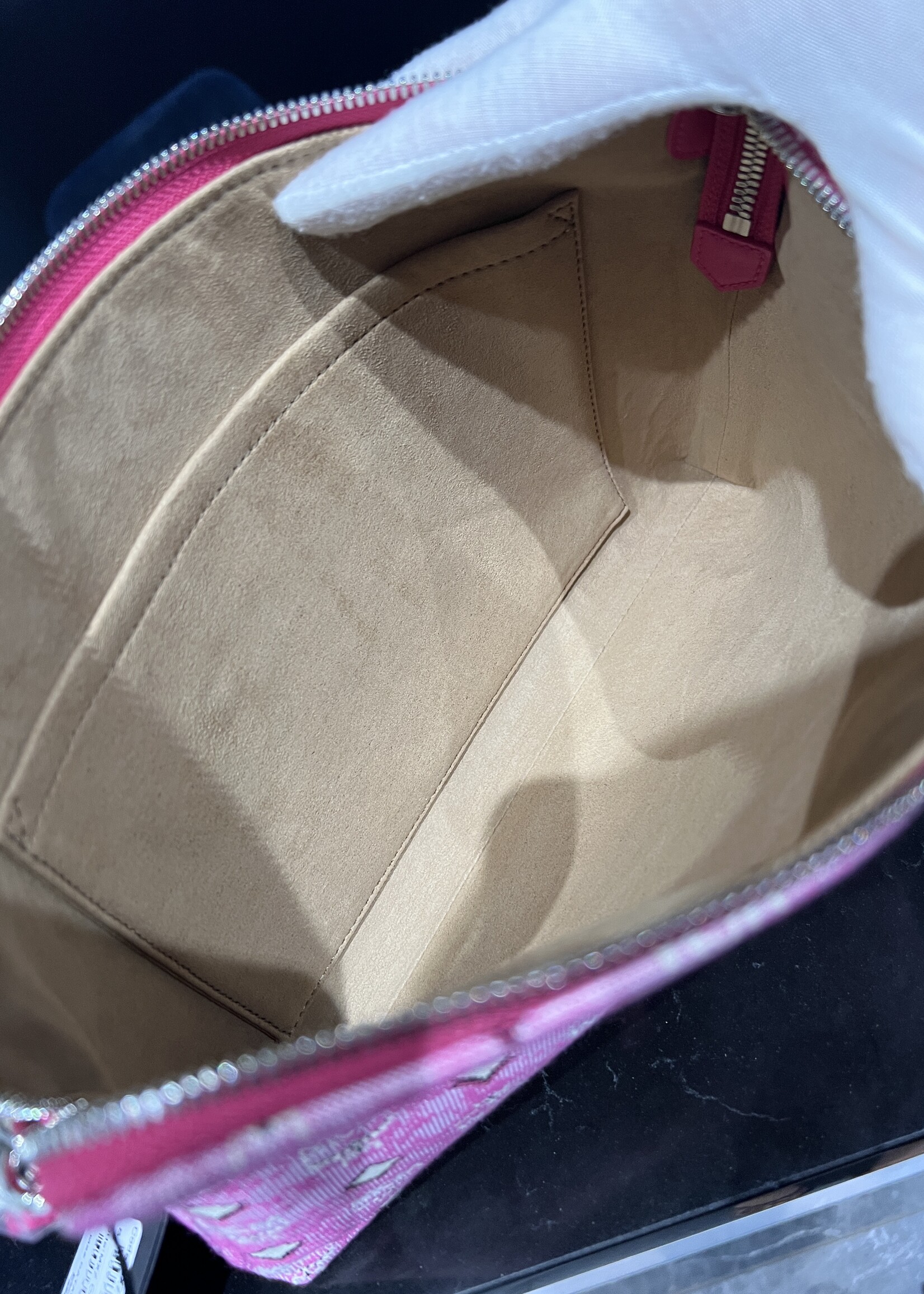 MCM MCM Pink Canvas Clutch