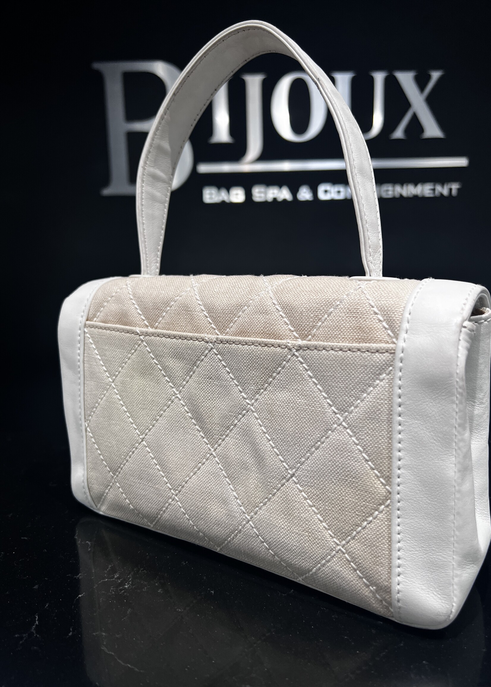 Chanel SOLD- Chanel Surpique Top Handle Bag