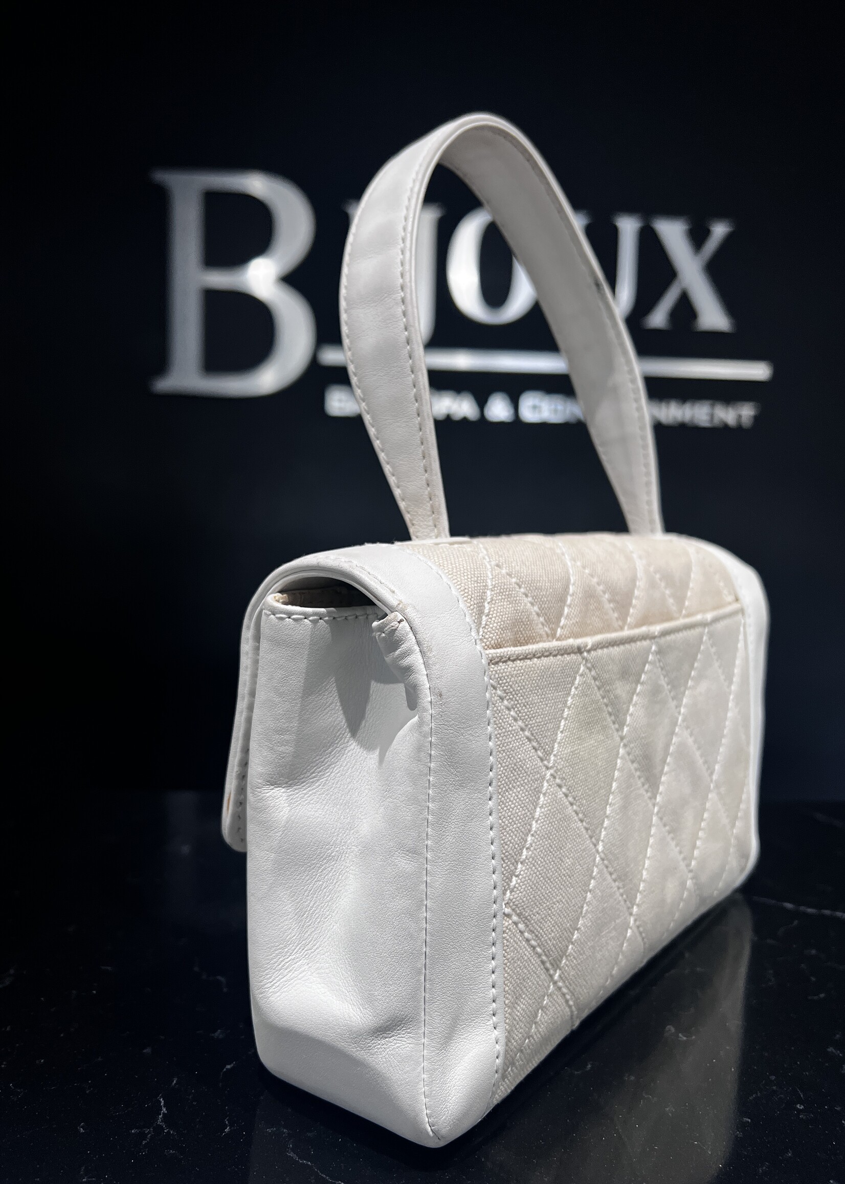 Chanel SOLD- Chanel Surpique Top Handle Bag