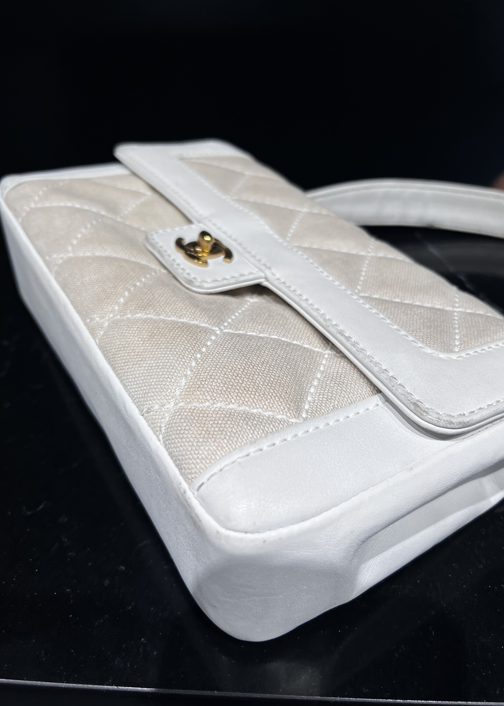 Chanel SOLD- Chanel Surpique Top Handle Bag