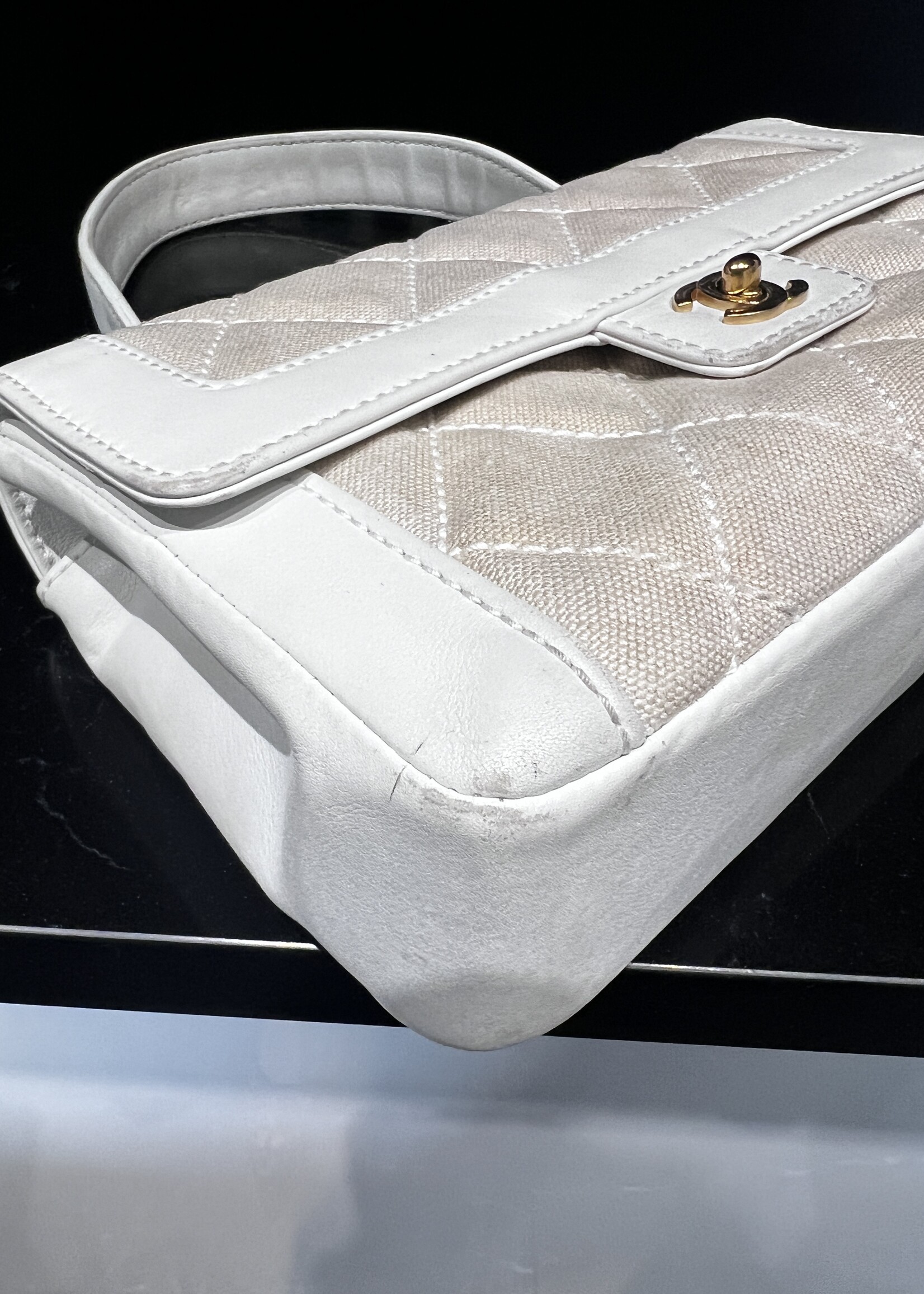 Chanel SOLD- Chanel Surpique Top Handle Bag