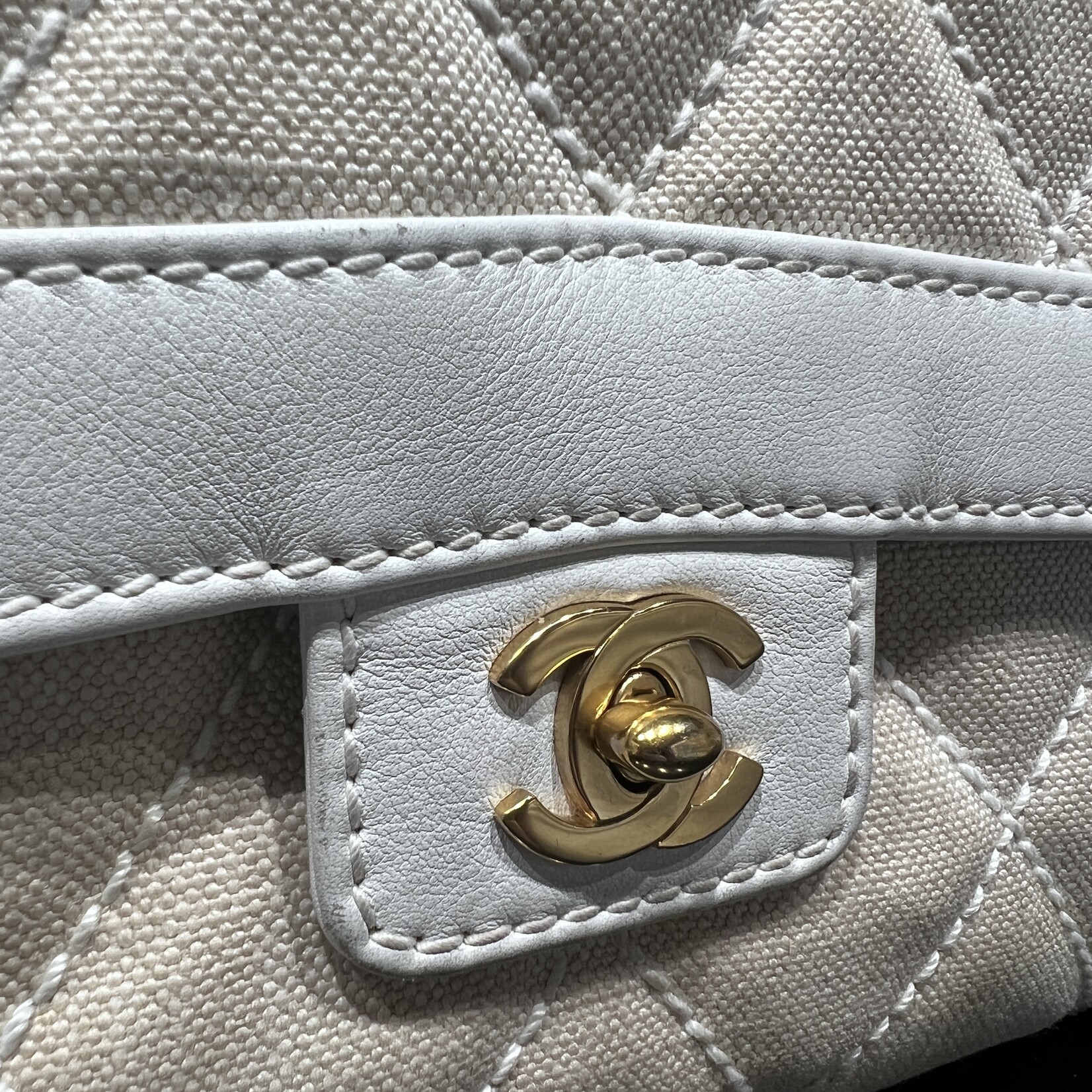 Chanel SOLD- Chanel Surpique Top Handle Bag