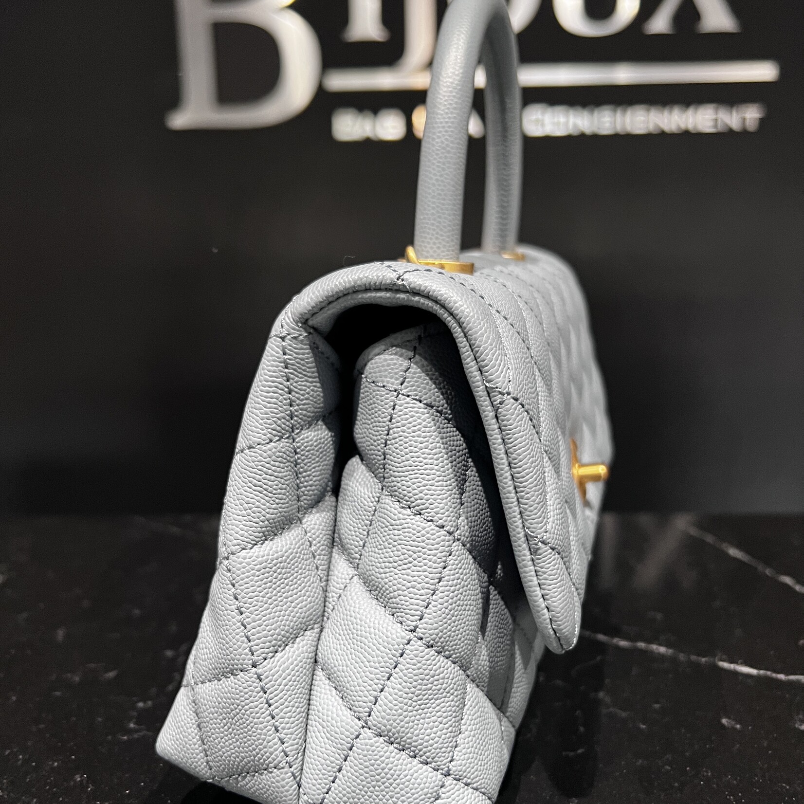 Chanel SOLD- Chanel Small Coco Handle Blue