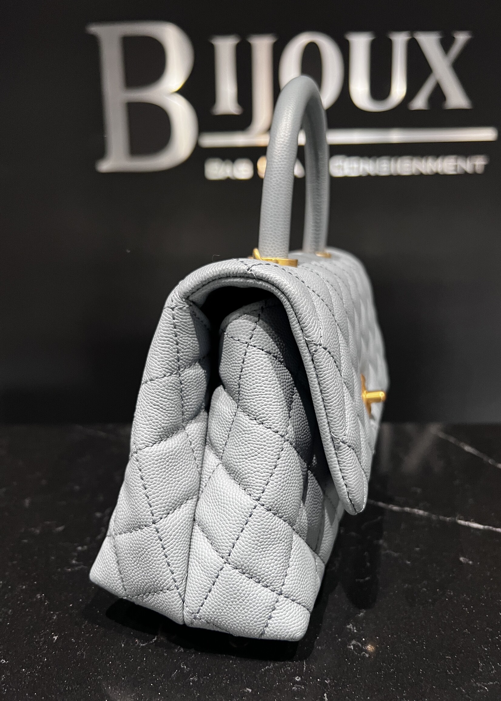 Chanel SOLD- Chanel Small Coco Handle Blue