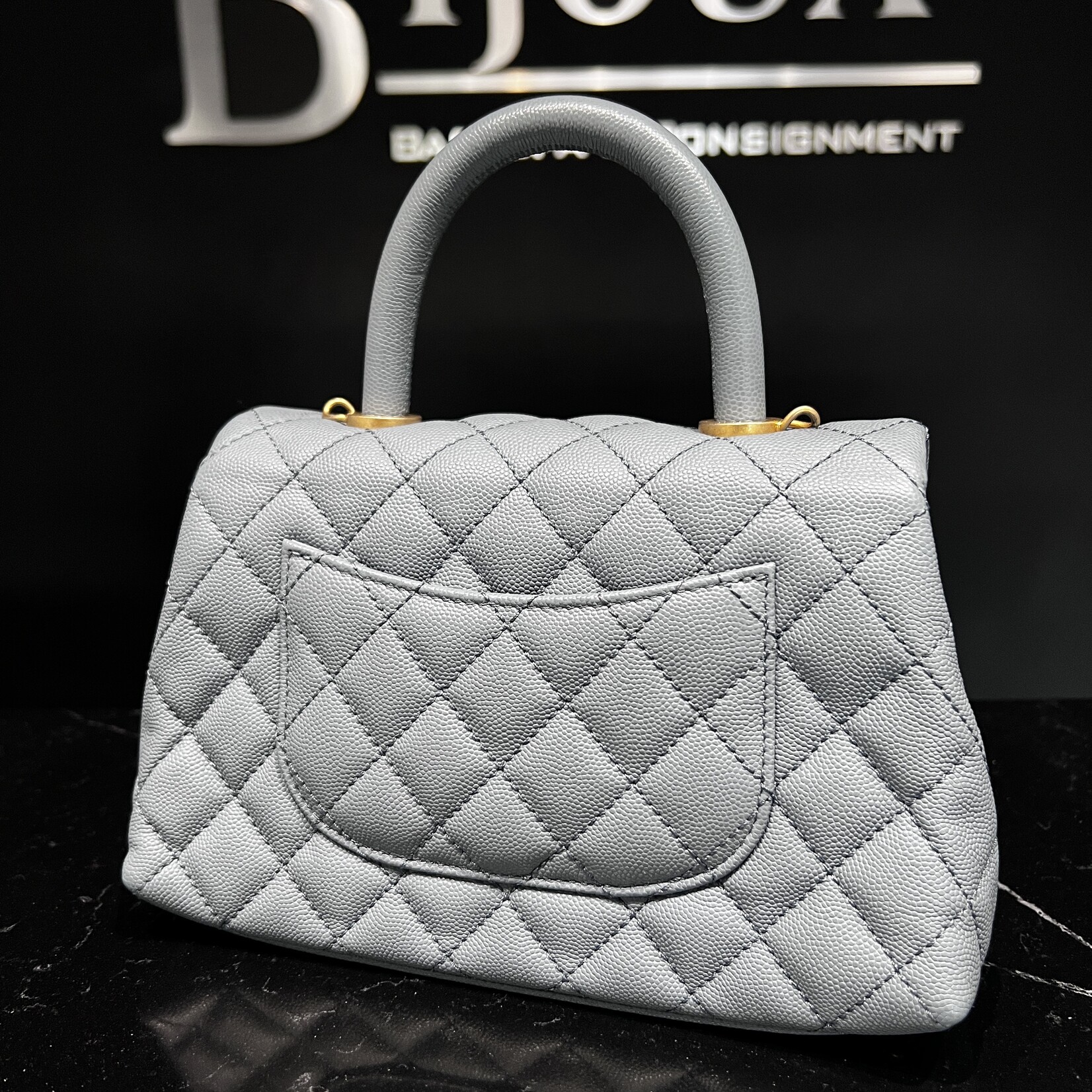 Chanel SOLD- Chanel Small Coco Handle Blue