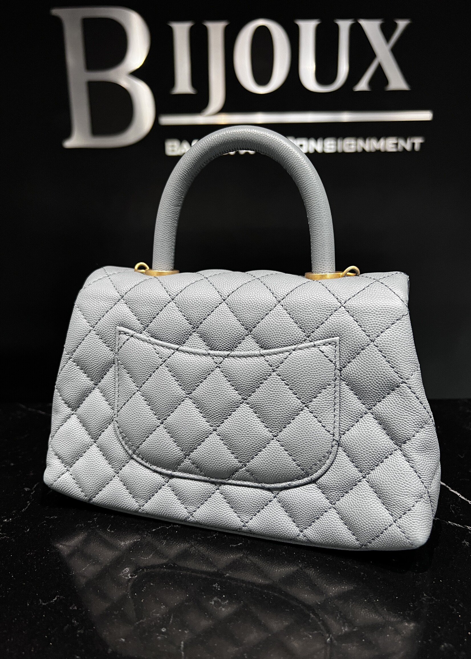 Chanel SOLD- Chanel Small Coco Handle Blue