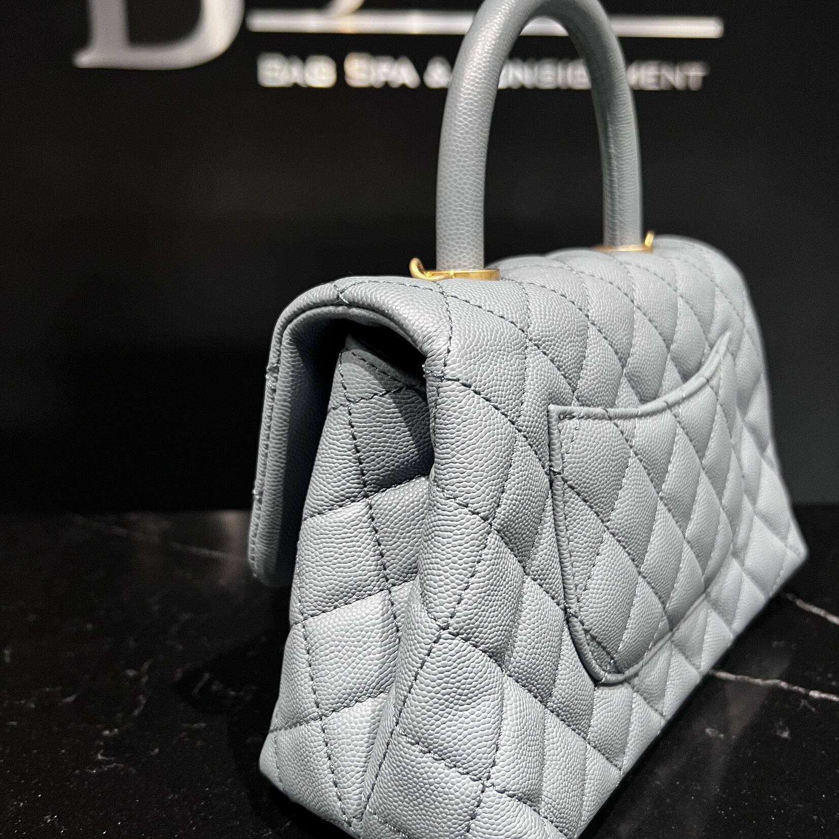 Chanel SOLD- Chanel Small Coco Handle Blue