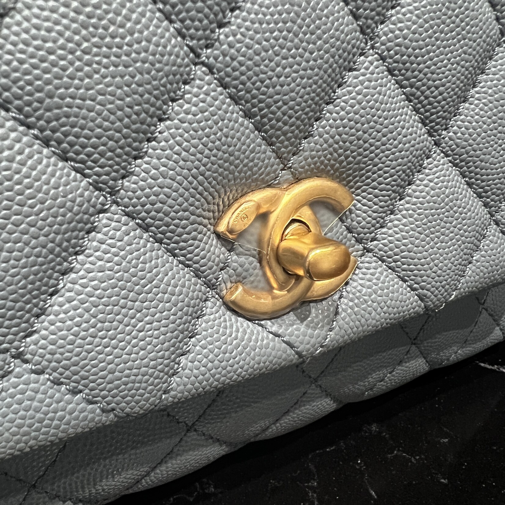 Chanel SOLD- Chanel Small Coco Handle Blue
