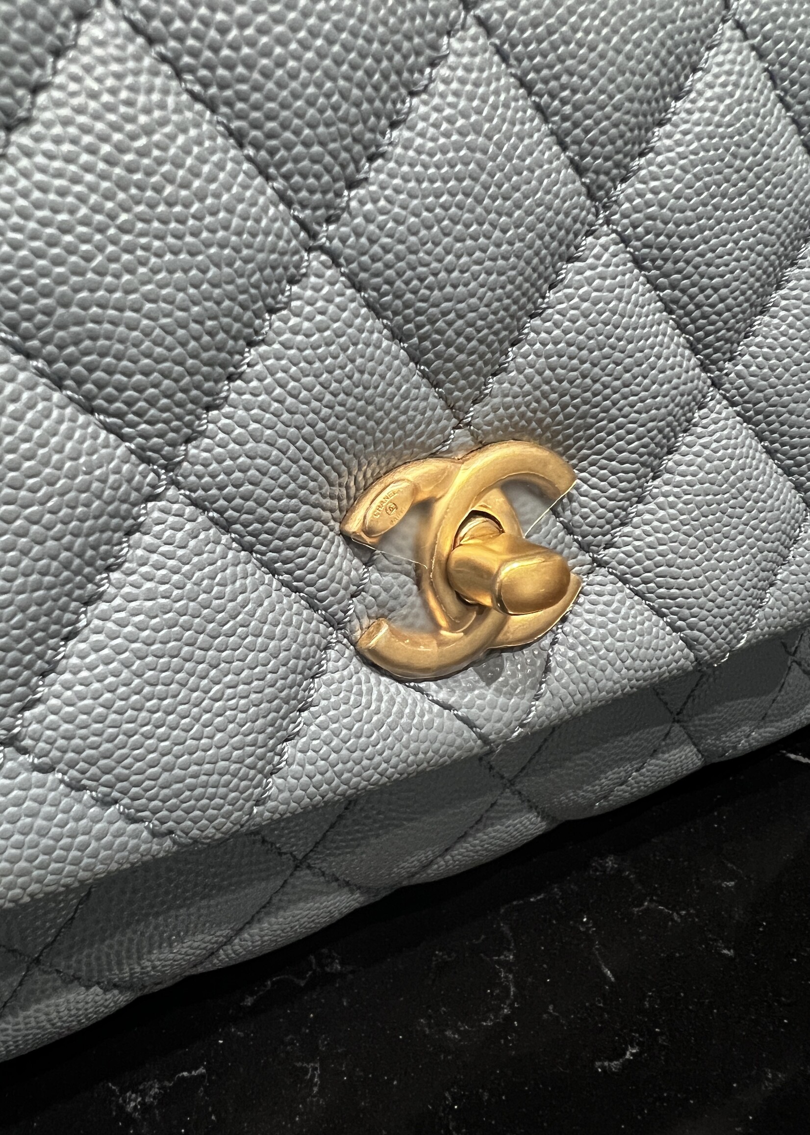 Chanel SOLD- Chanel Small Coco Handle Blue