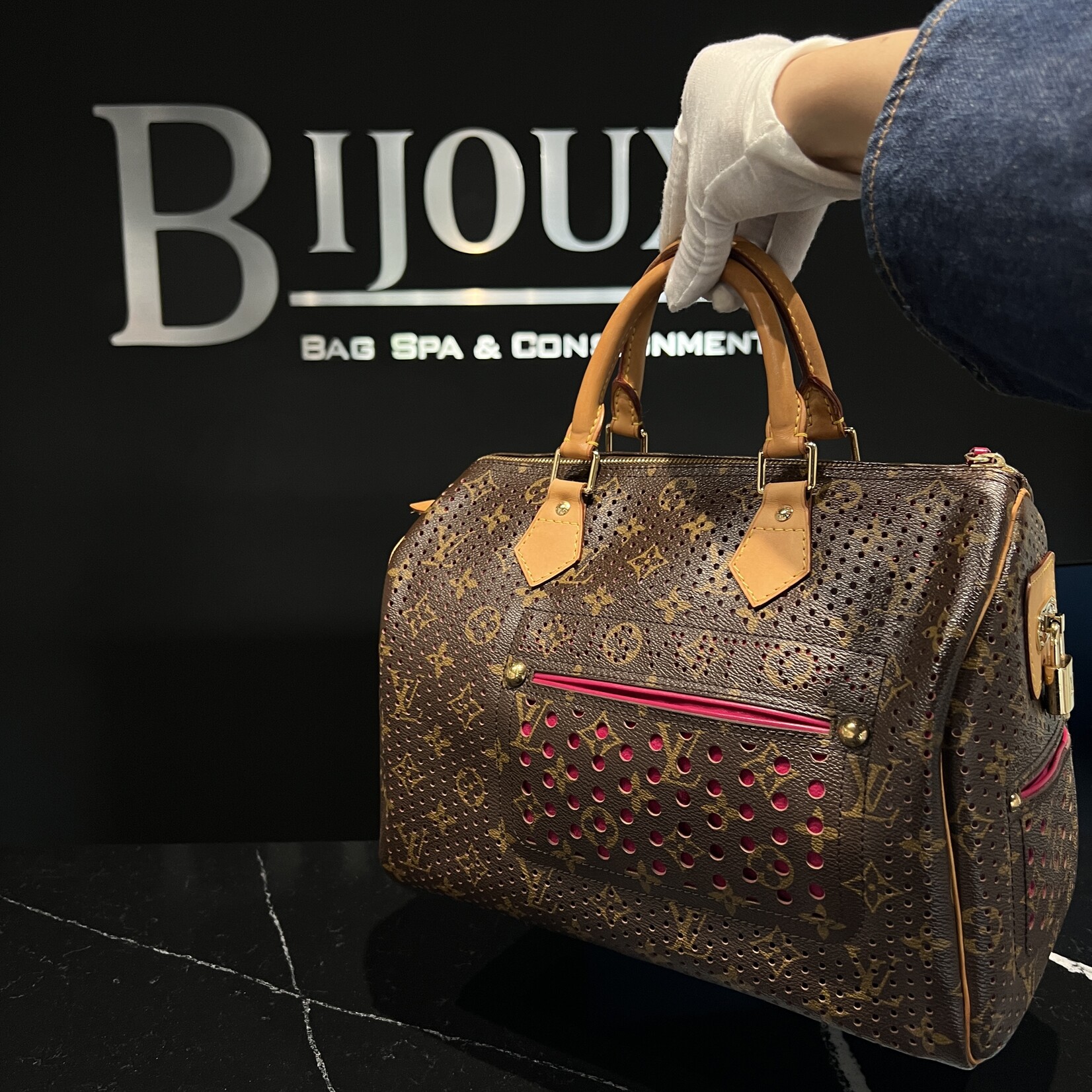 Louis Vuitton Louis Vuitton Perforated Speedy 30