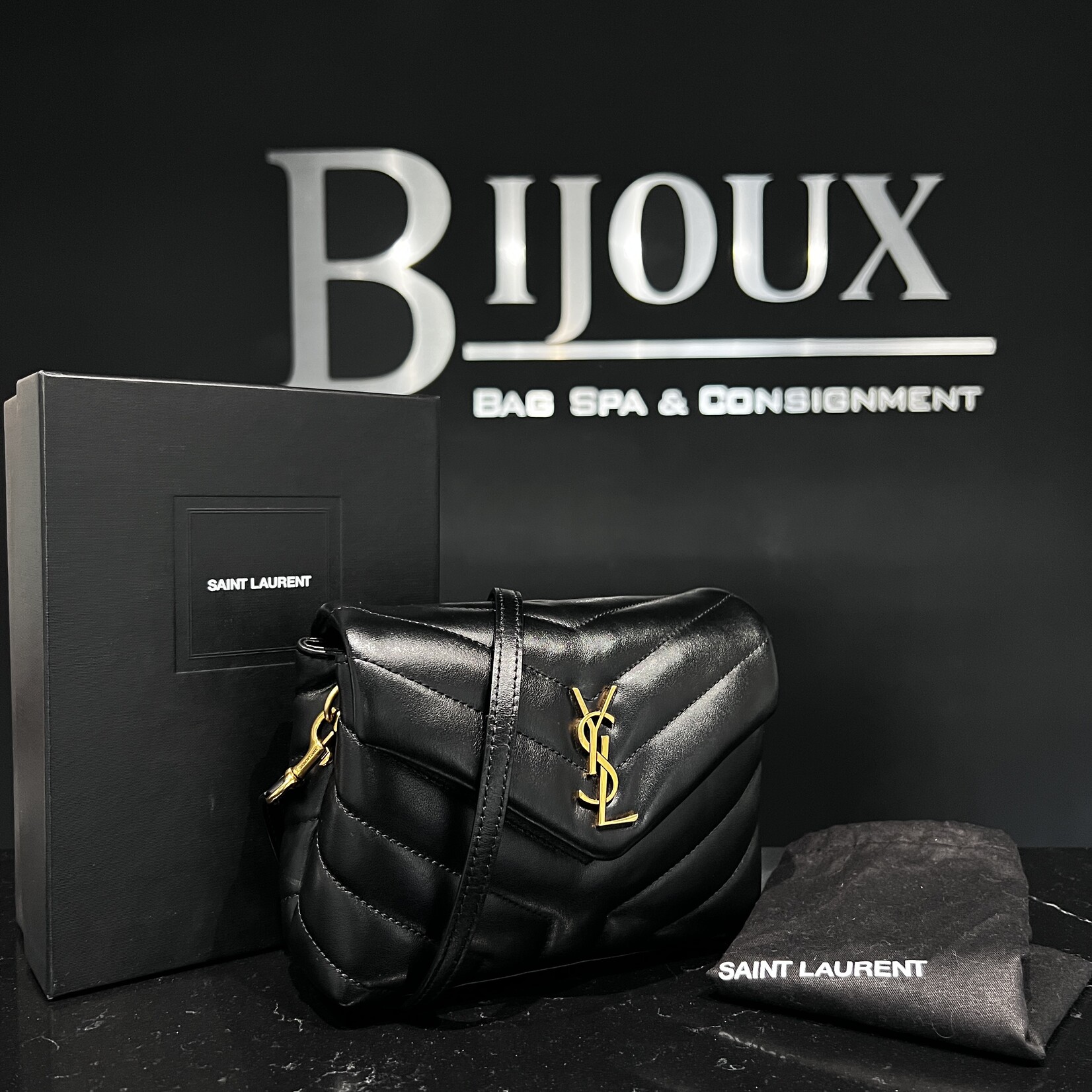 Saint Laurent SOLD - Saint Laurent Black Toy Lou Lou