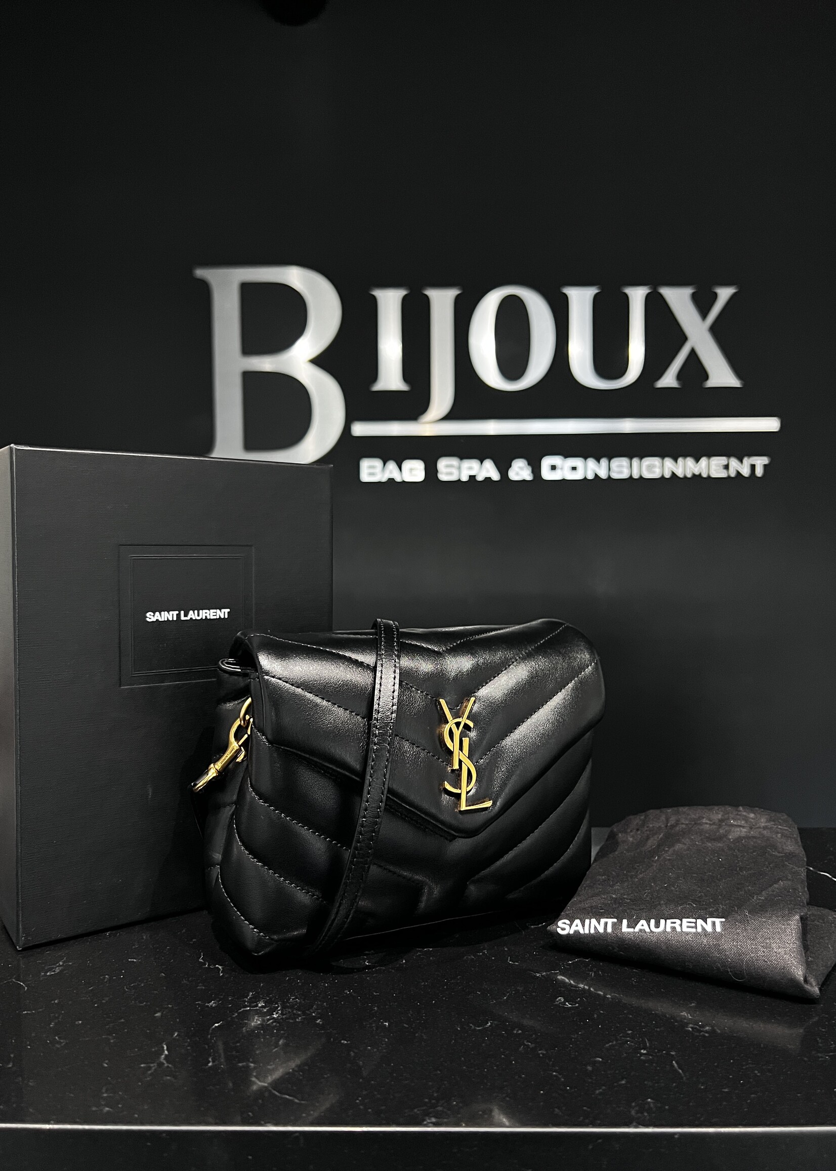 Saint Laurent SOLD - Saint Laurent Black Toy Lou Lou