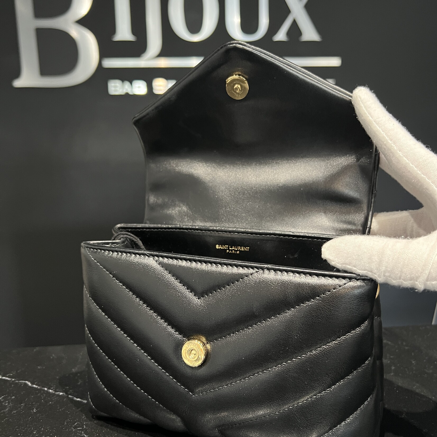 Saint Laurent SOLD - Saint Laurent Black Toy Lou Lou