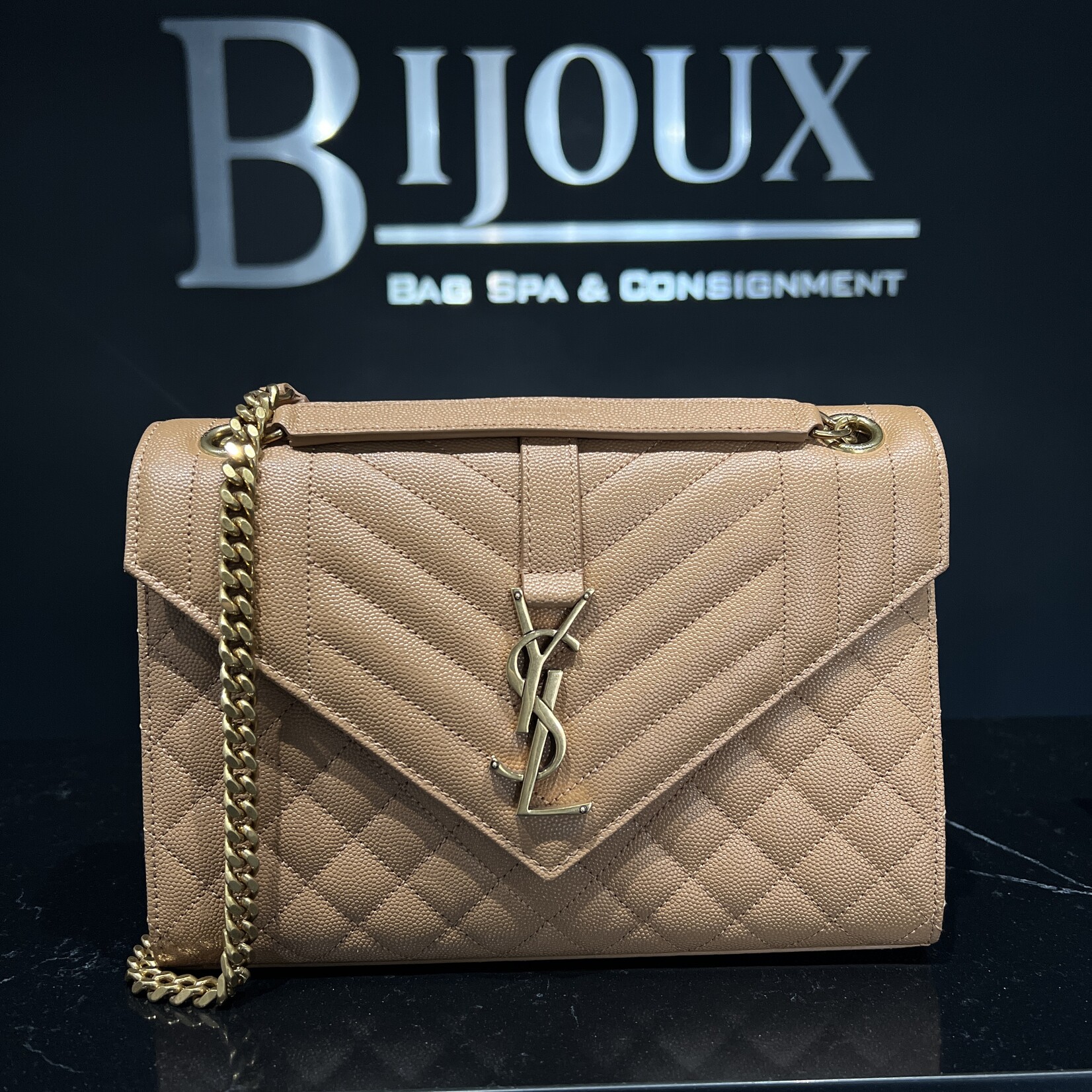 Saint Laurent SOLD - Saint Laurent Caramel Medium Envelope