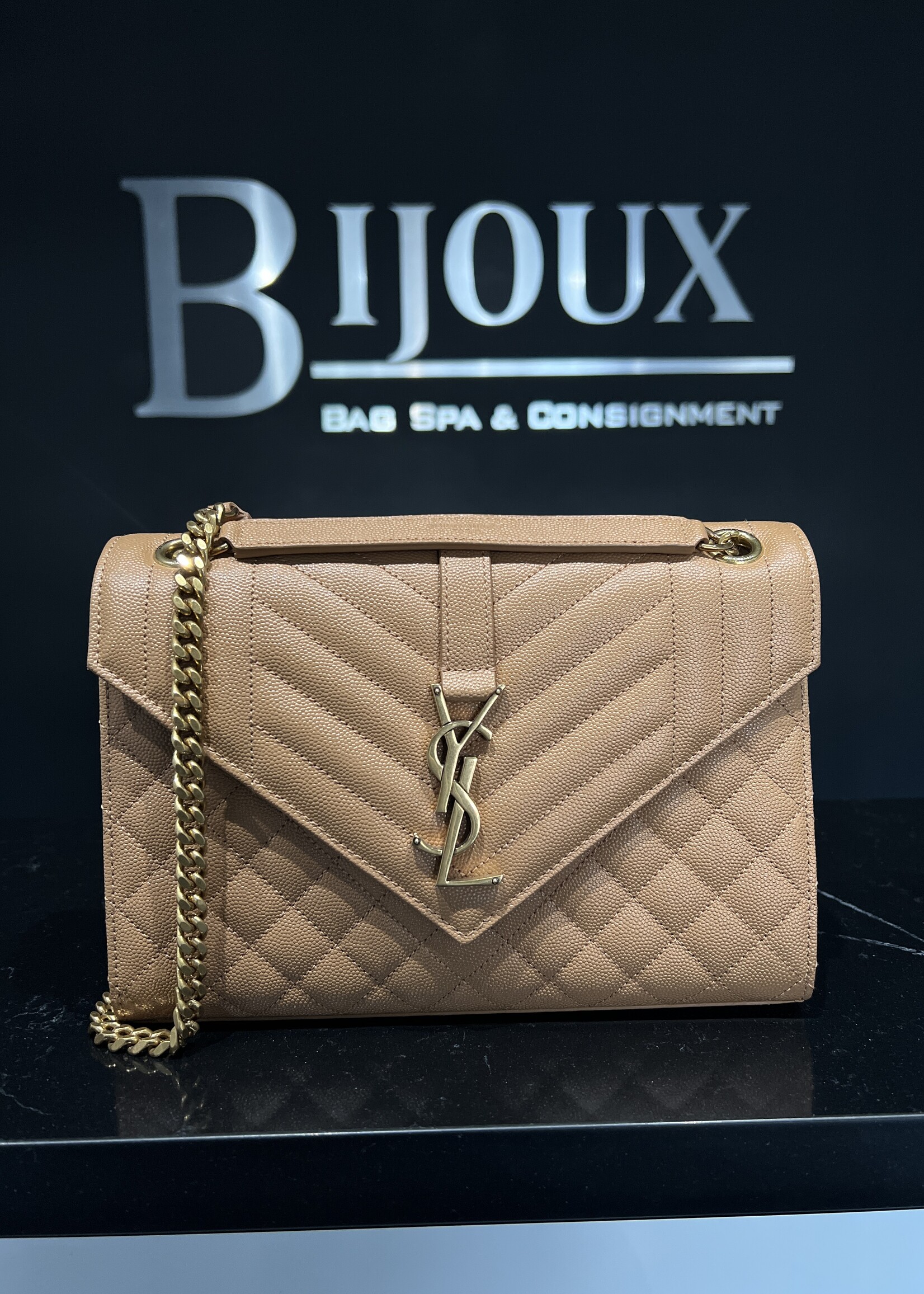 Saint Laurent SOLD - Saint Laurent Caramel Medium Envelope