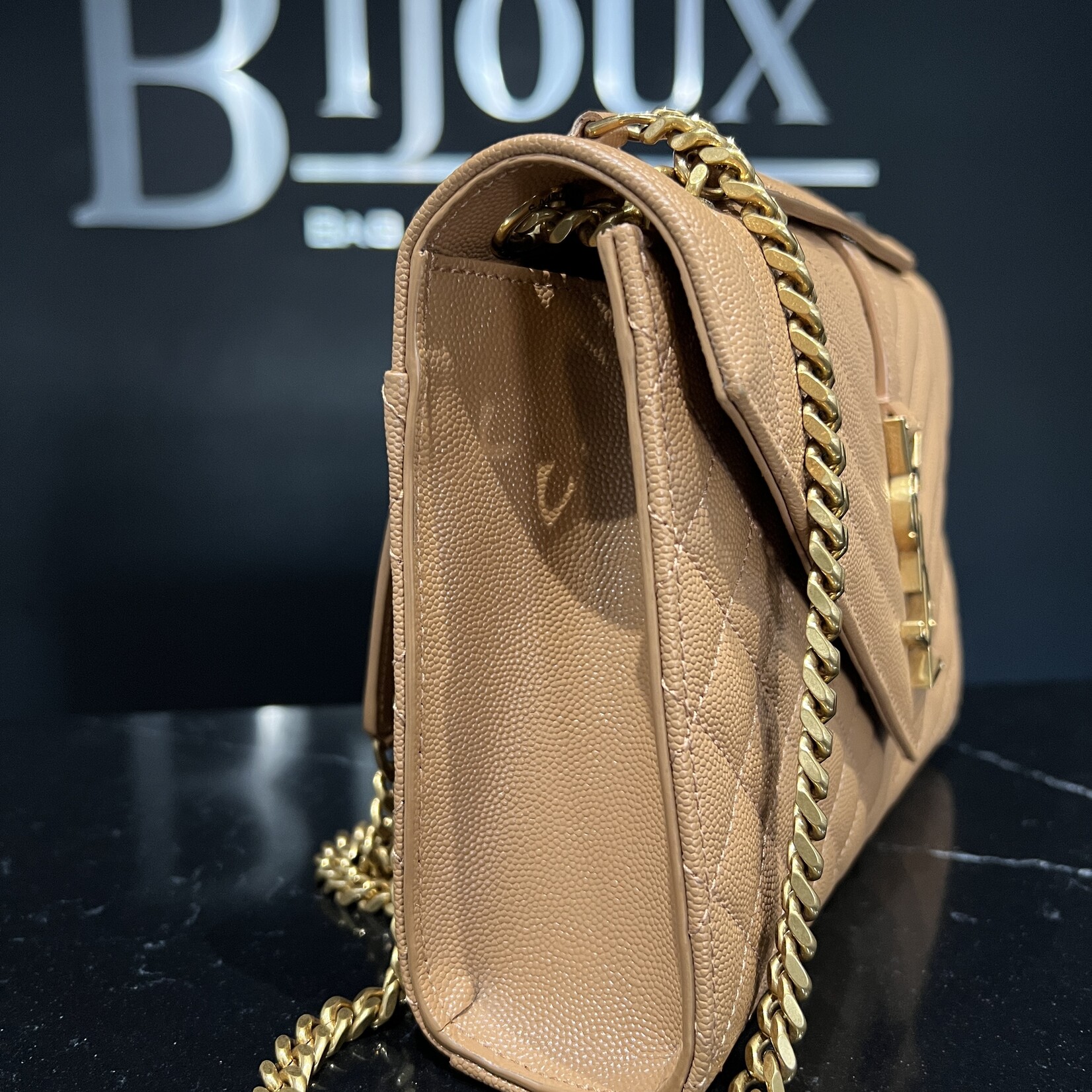 Saint Laurent SOLD - Saint Laurent Caramel Medium Envelope