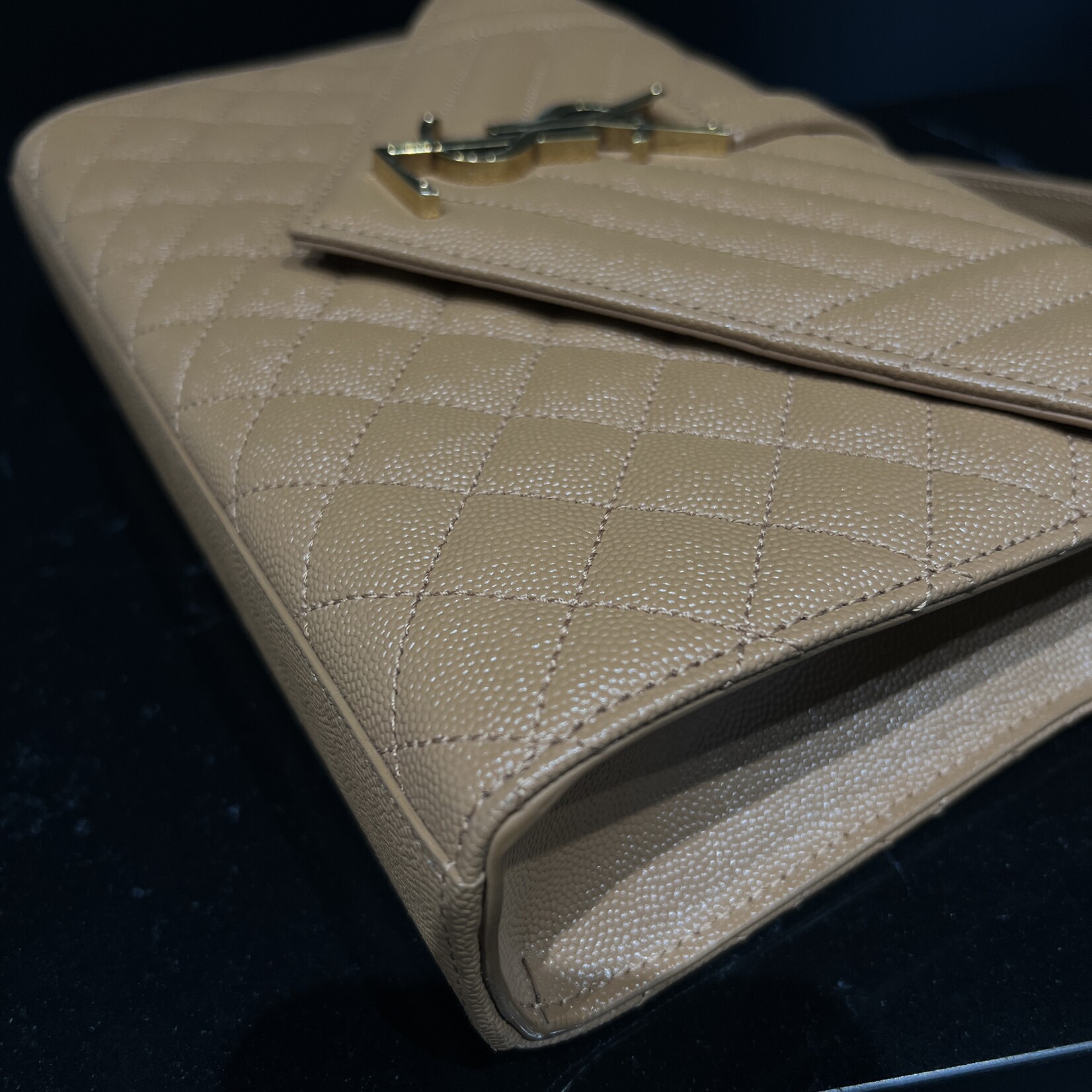 Saint Laurent SOLD - Saint Laurent Caramel Medium Envelope