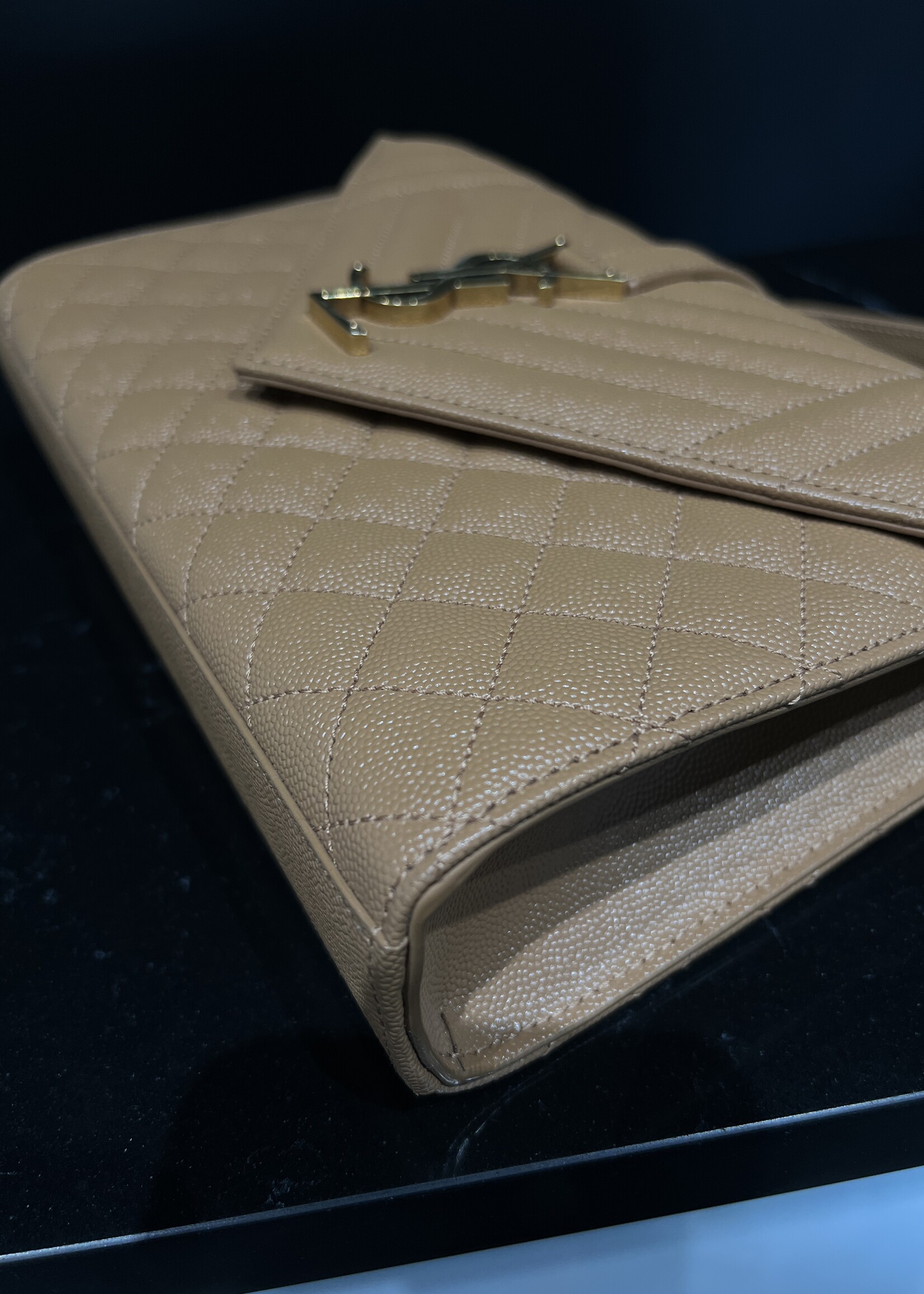 Saint Laurent SOLD - Saint Laurent Caramel Medium Envelope