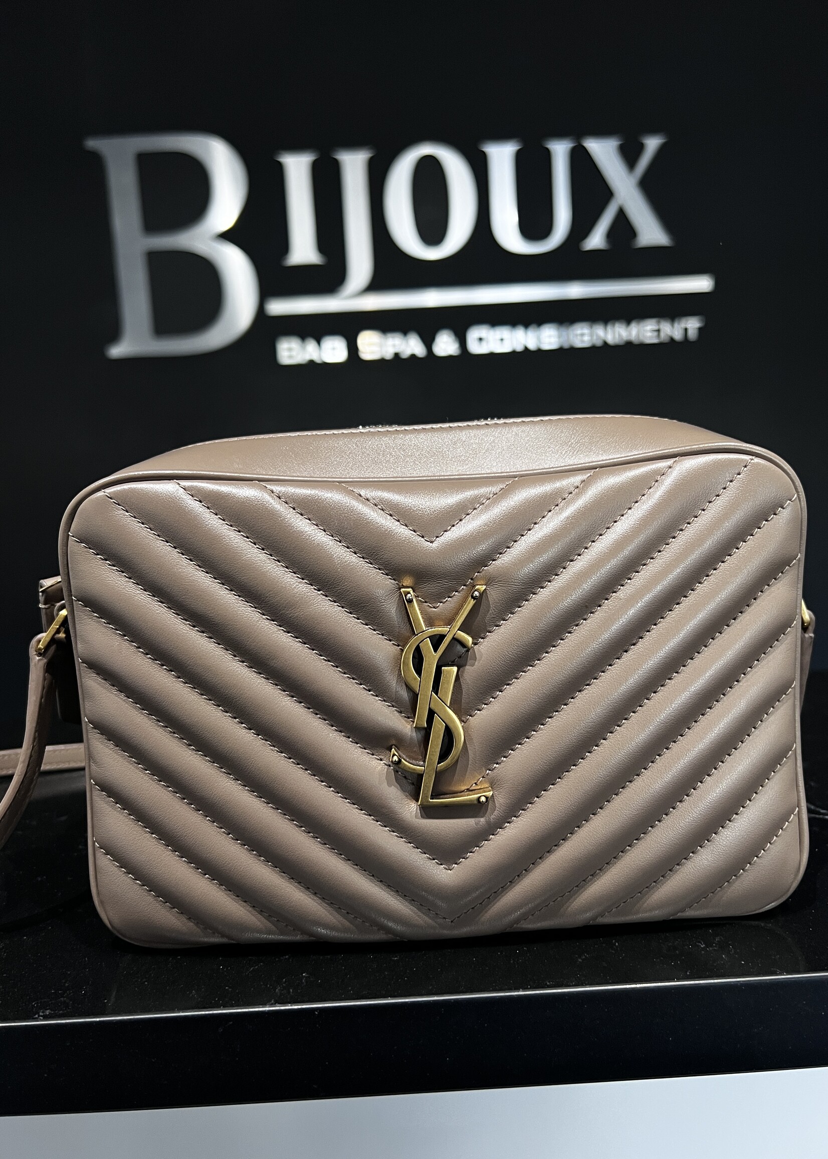 Saint Laurent SOLD- Saint Laurent Taupe Camera Bag