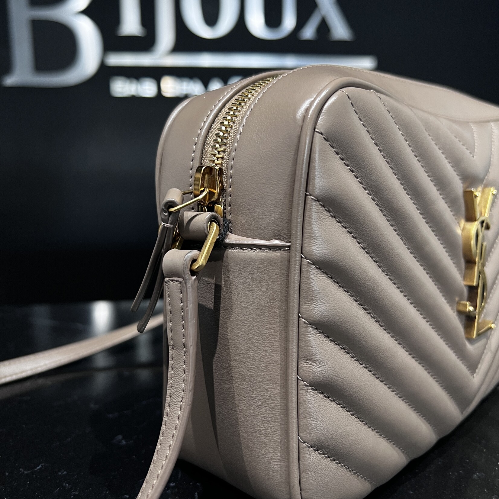 Saint Laurent SOLD- Saint Laurent Taupe Camera Bag