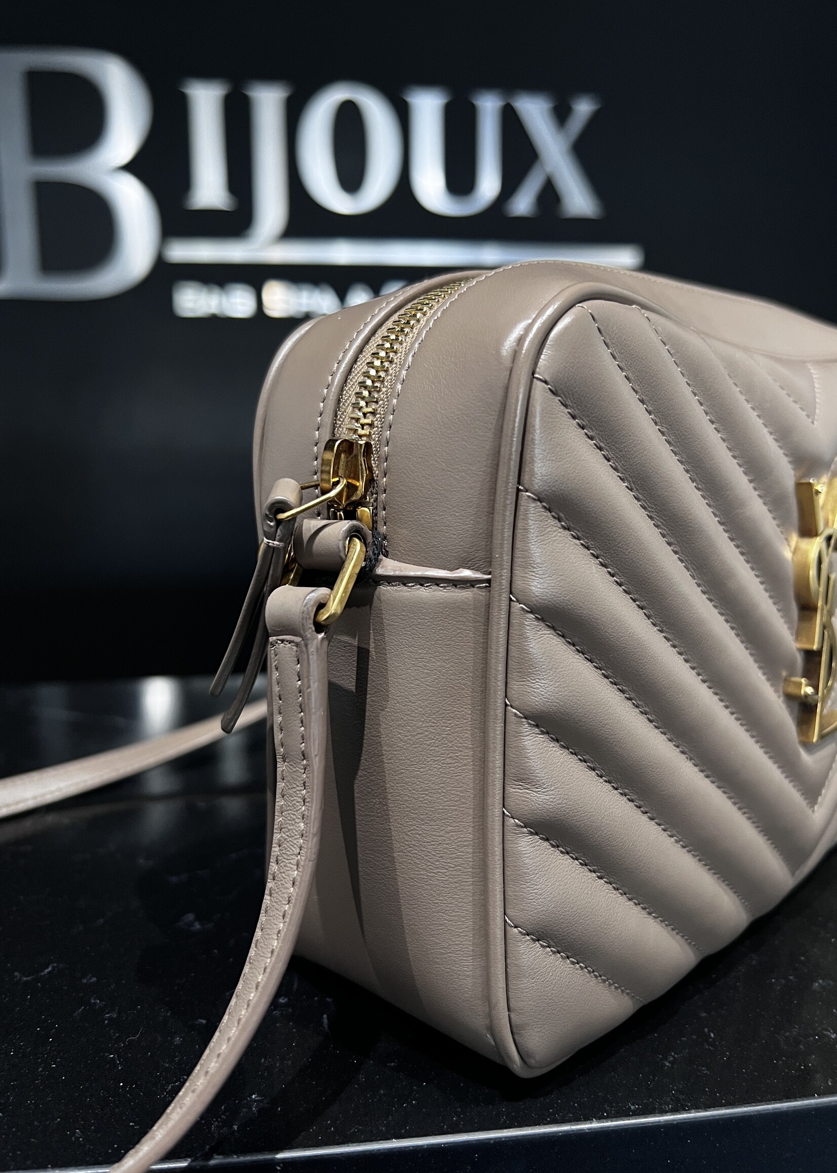 Saint Laurent SOLD- Saint Laurent Taupe Camera Bag