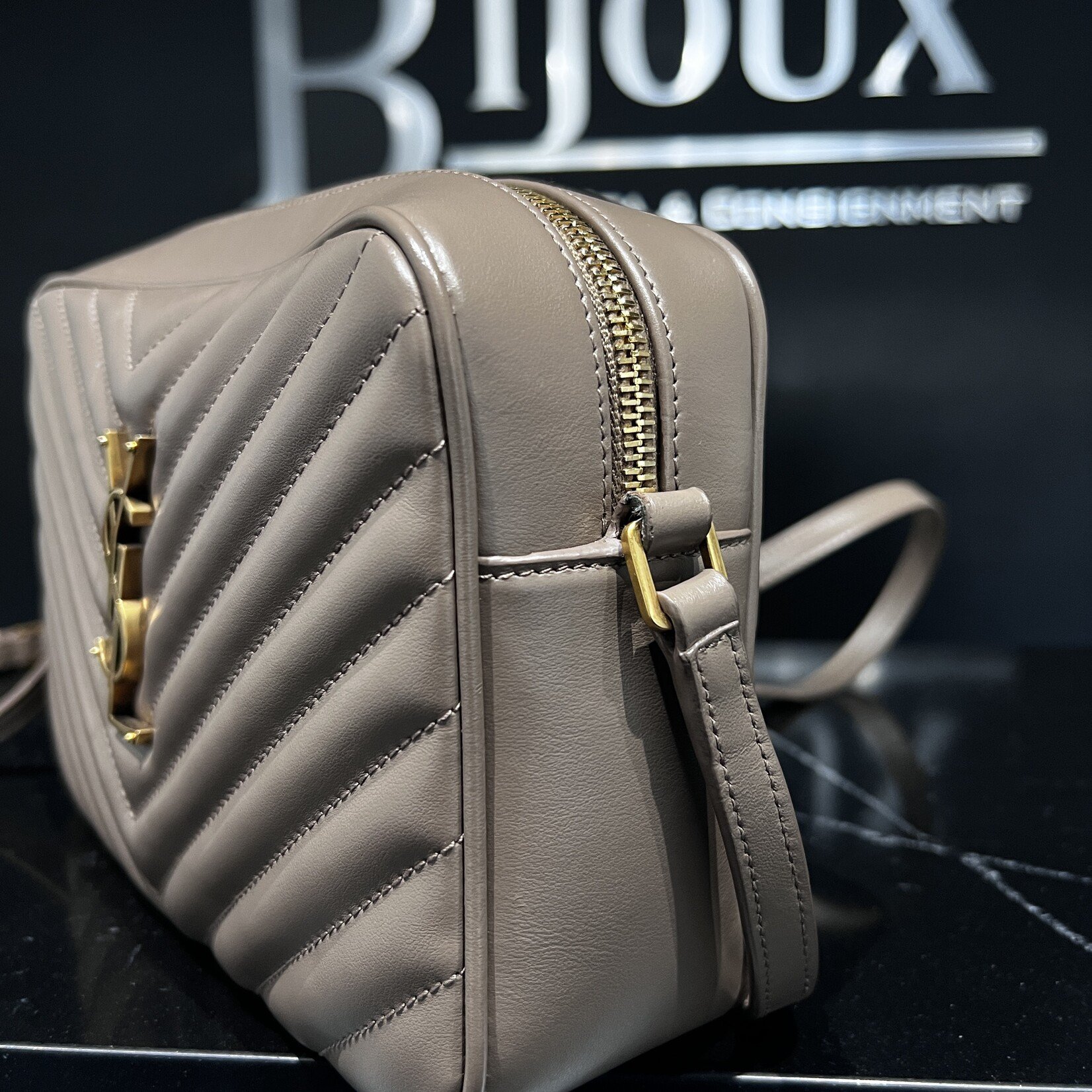 Saint Laurent SOLD- Saint Laurent Taupe Camera Bag