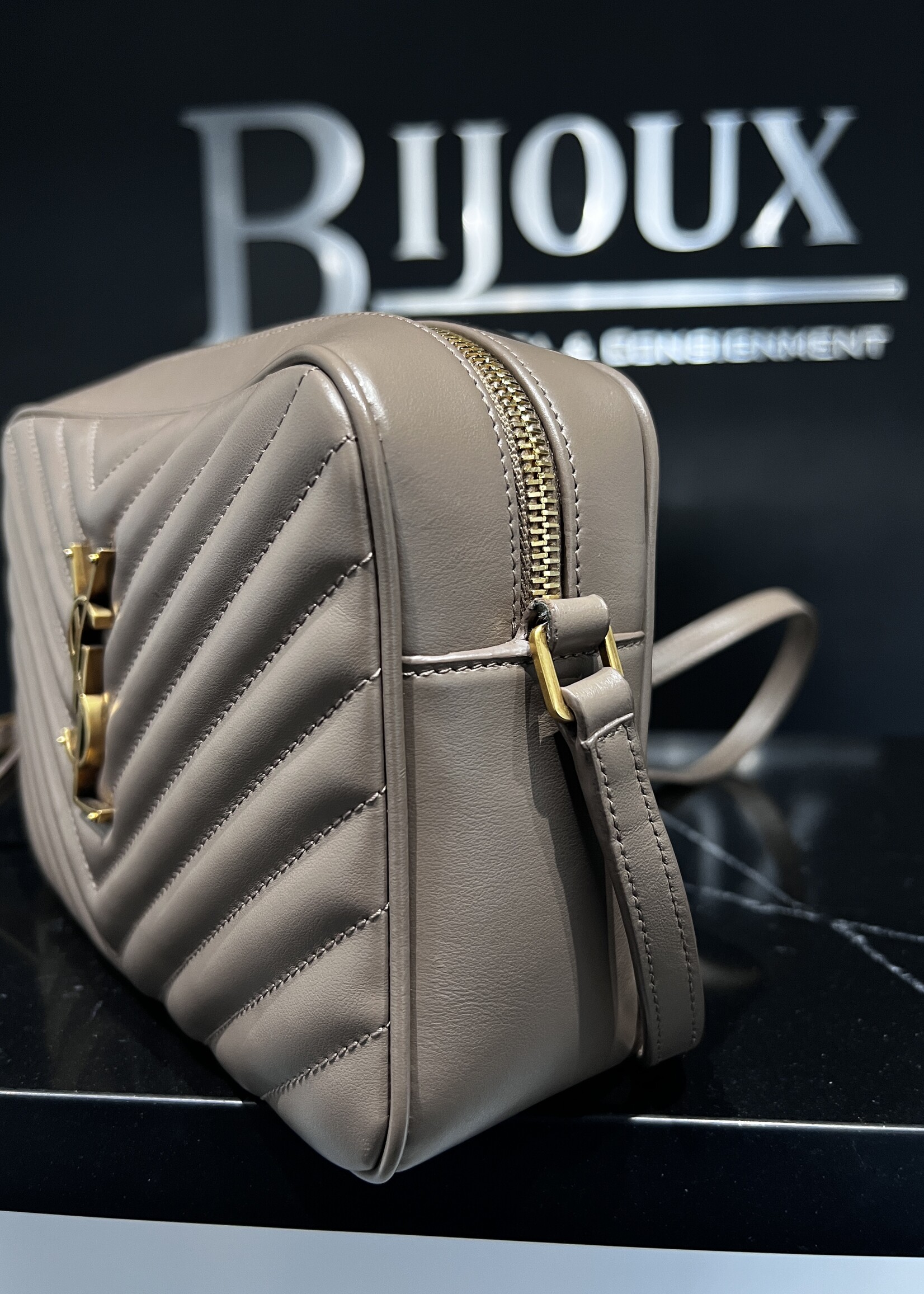 Saint Laurent SOLD- Saint Laurent Taupe Camera Bag