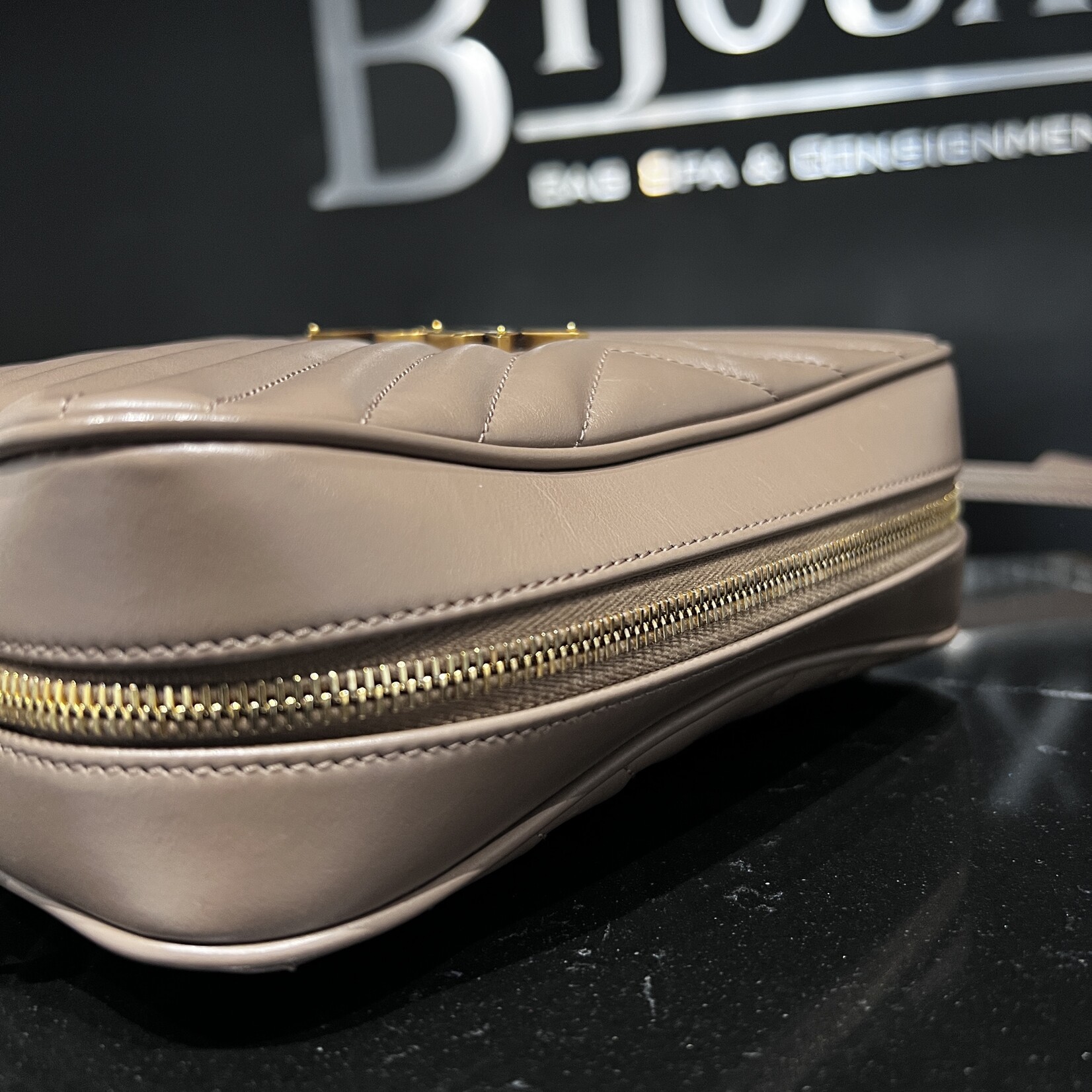 Saint Laurent SOLD- Saint Laurent Taupe Camera Bag