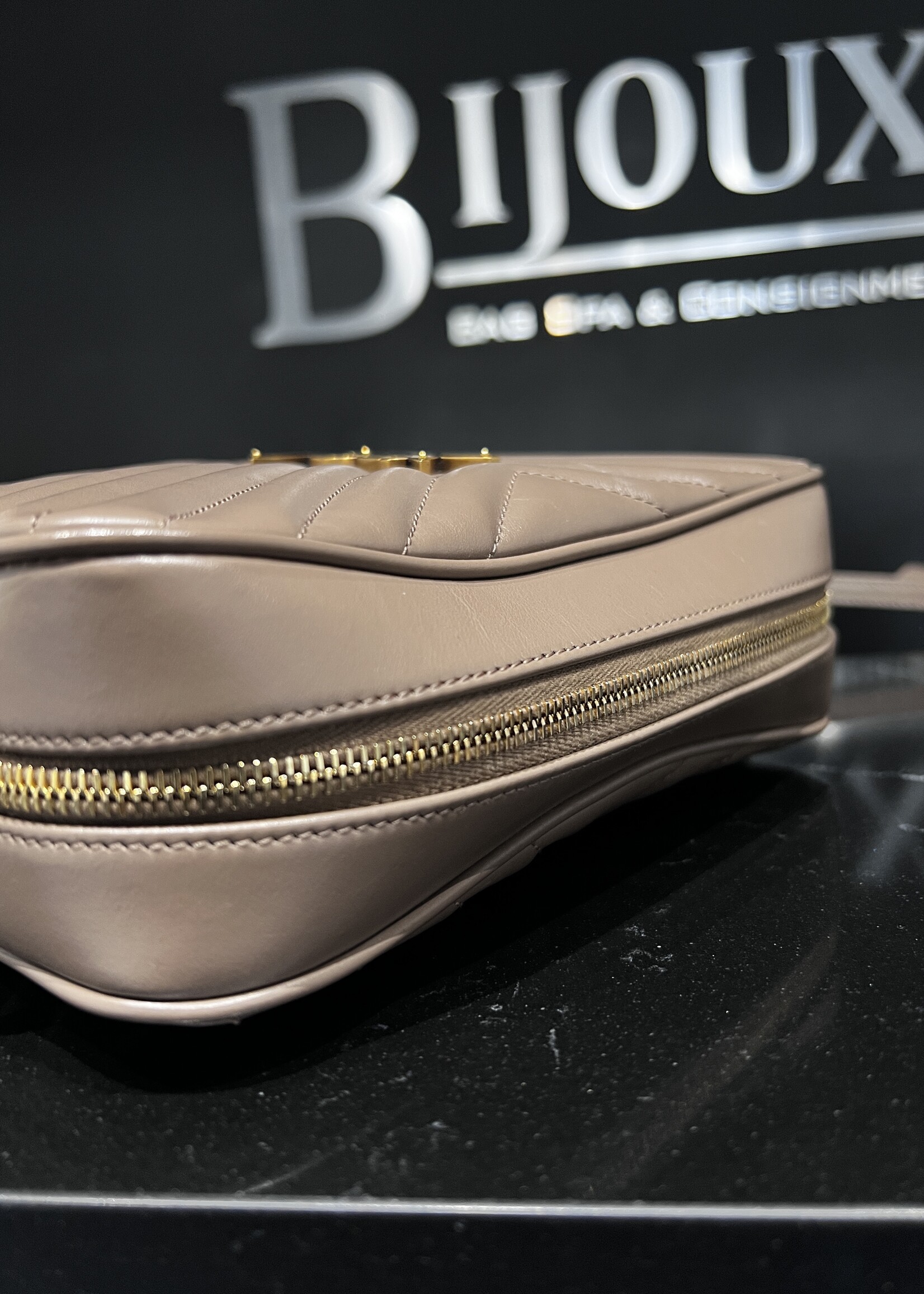 Saint Laurent SOLD- Saint Laurent Taupe Camera Bag