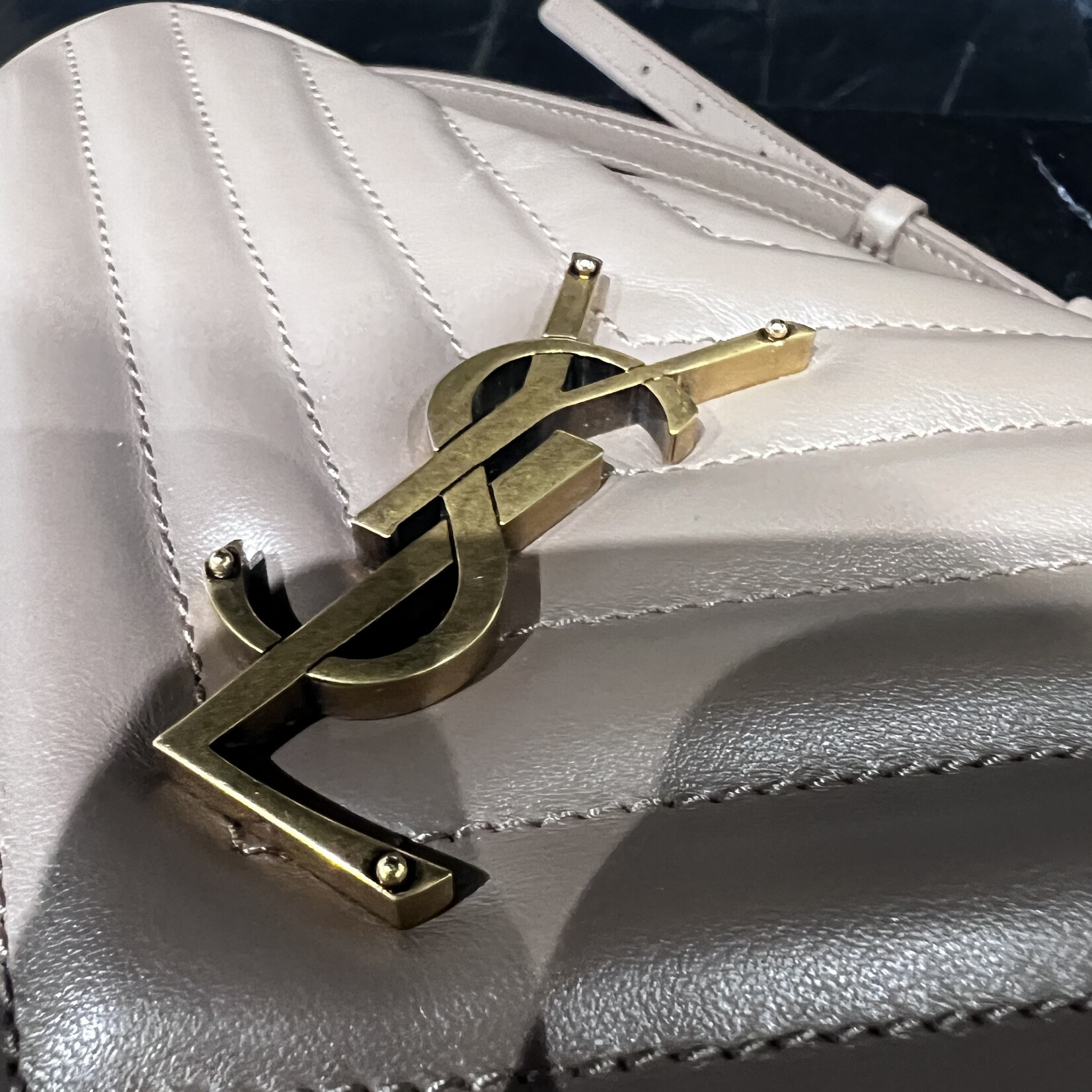 Saint Laurent SOLD- Saint Laurent Taupe Camera Bag