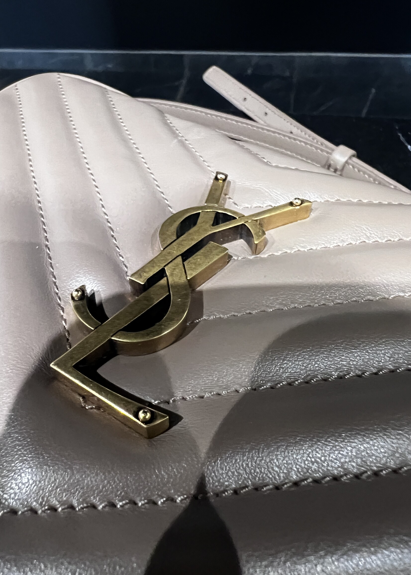 Saint Laurent SOLD- Saint Laurent Taupe Camera Bag