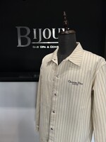 Christian Dior SOLD - Christian Dior Pinstriped Overshirt