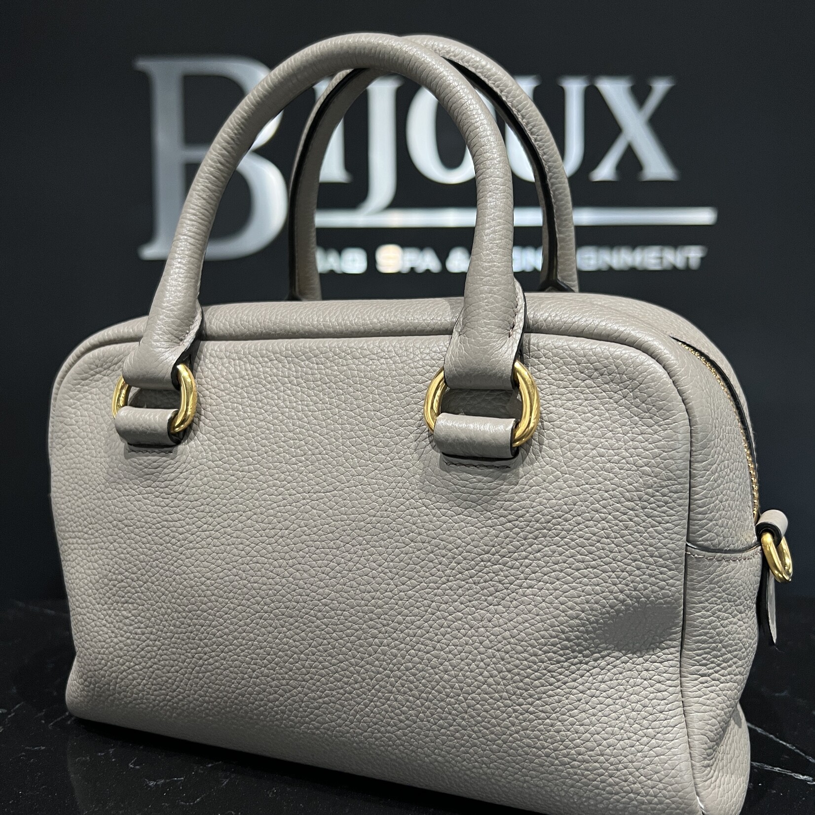 Prada SOLD- Prada Vitello Phenix Bauletto Argilla