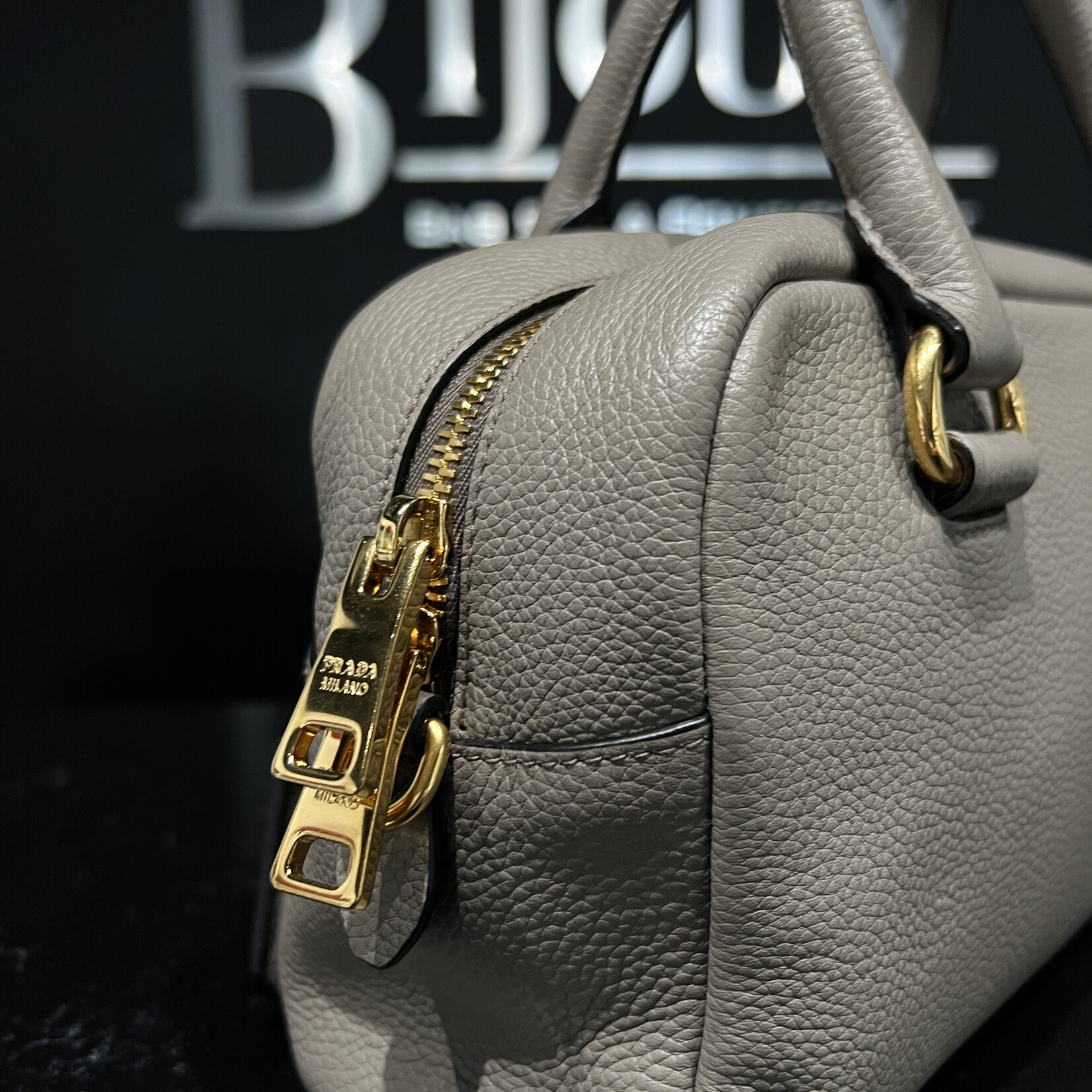 Prada SOLD- Prada Vitello Phenix Bauletto Argilla