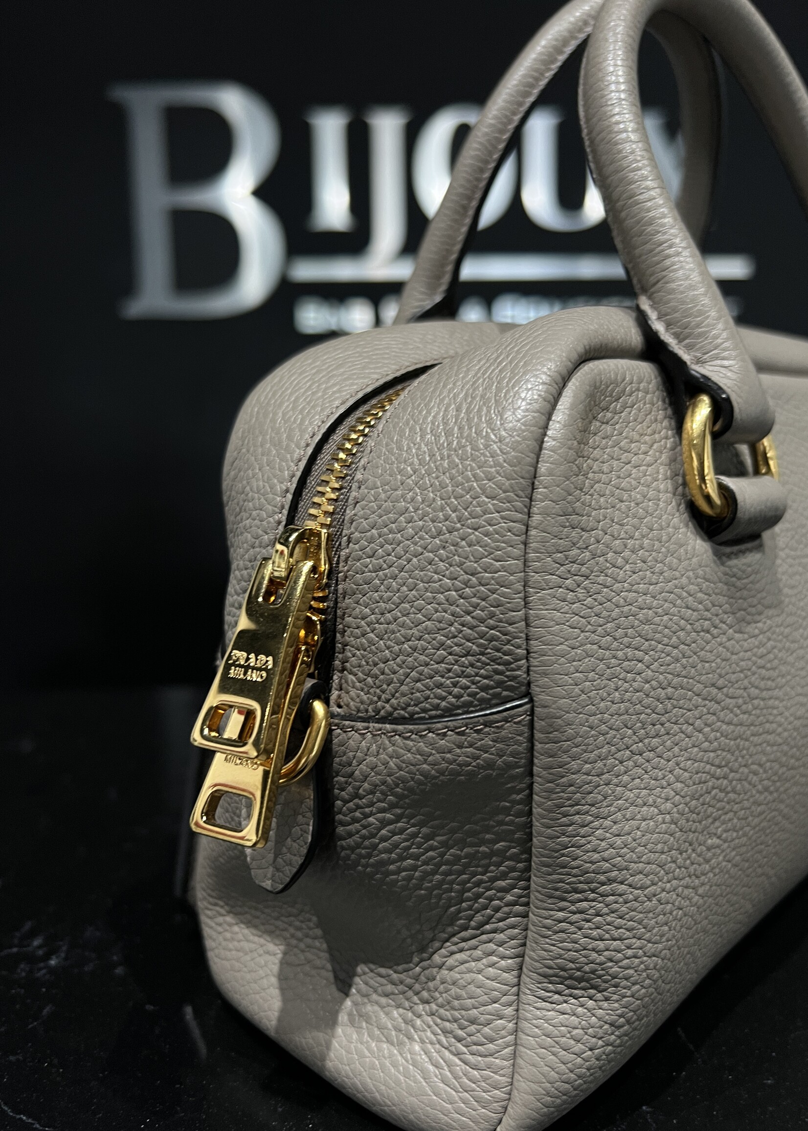 Prada SOLD- Prada Vitello Phenix Bauletto Argilla