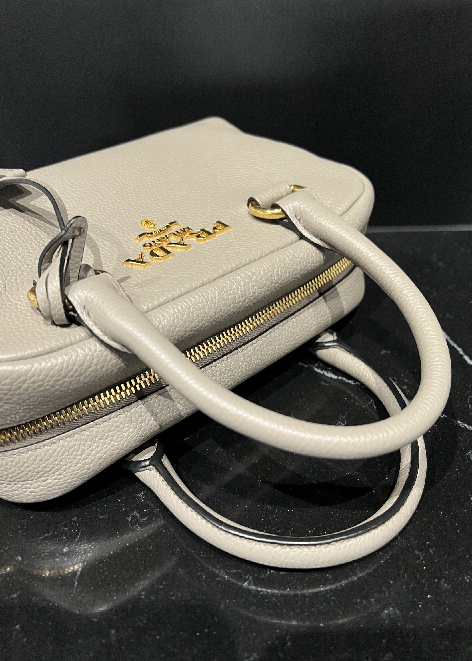 Prada SOLD- Prada Vitello Phenix Bauletto Argilla