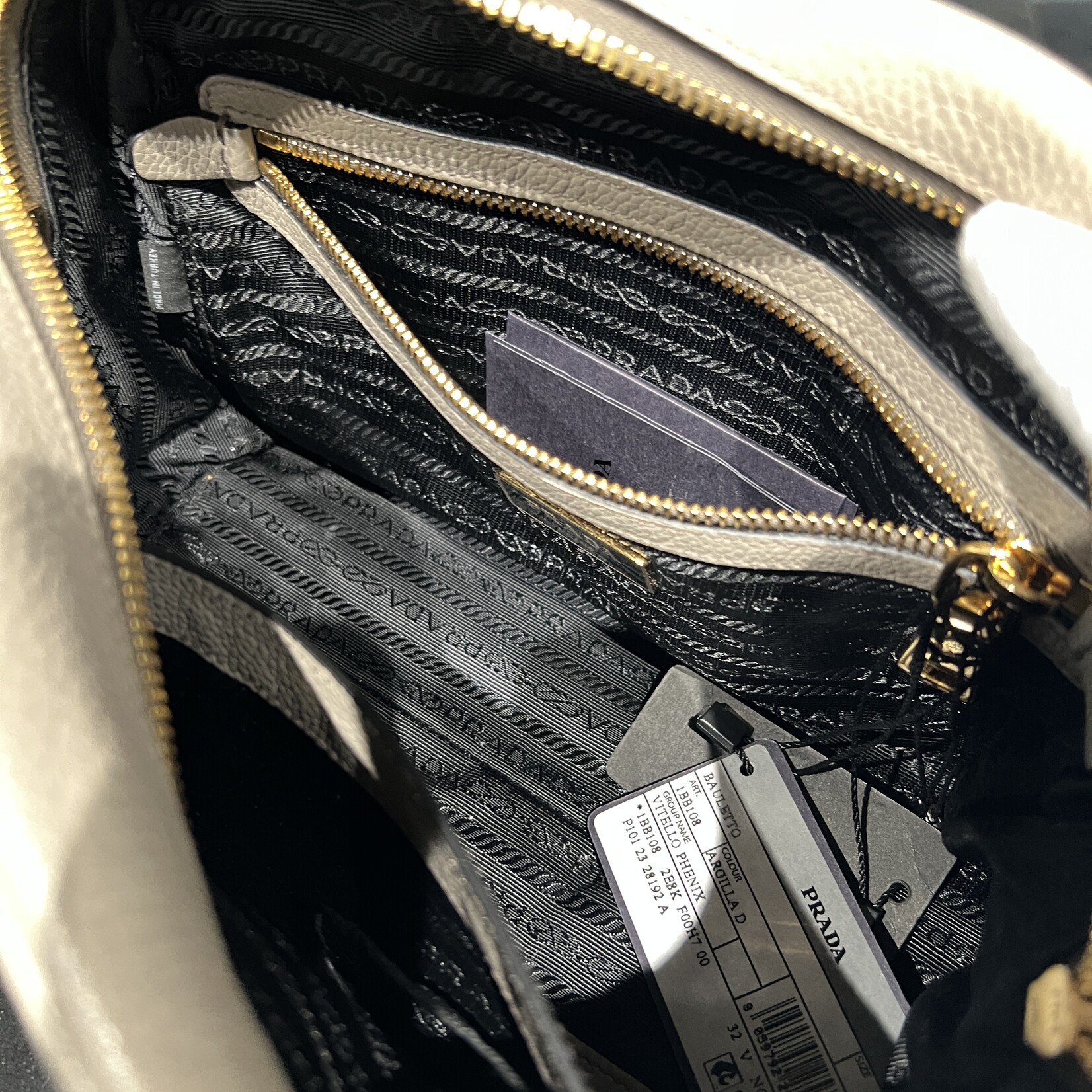Prada SOLD- Prada Vitello Phenix Bauletto Argilla