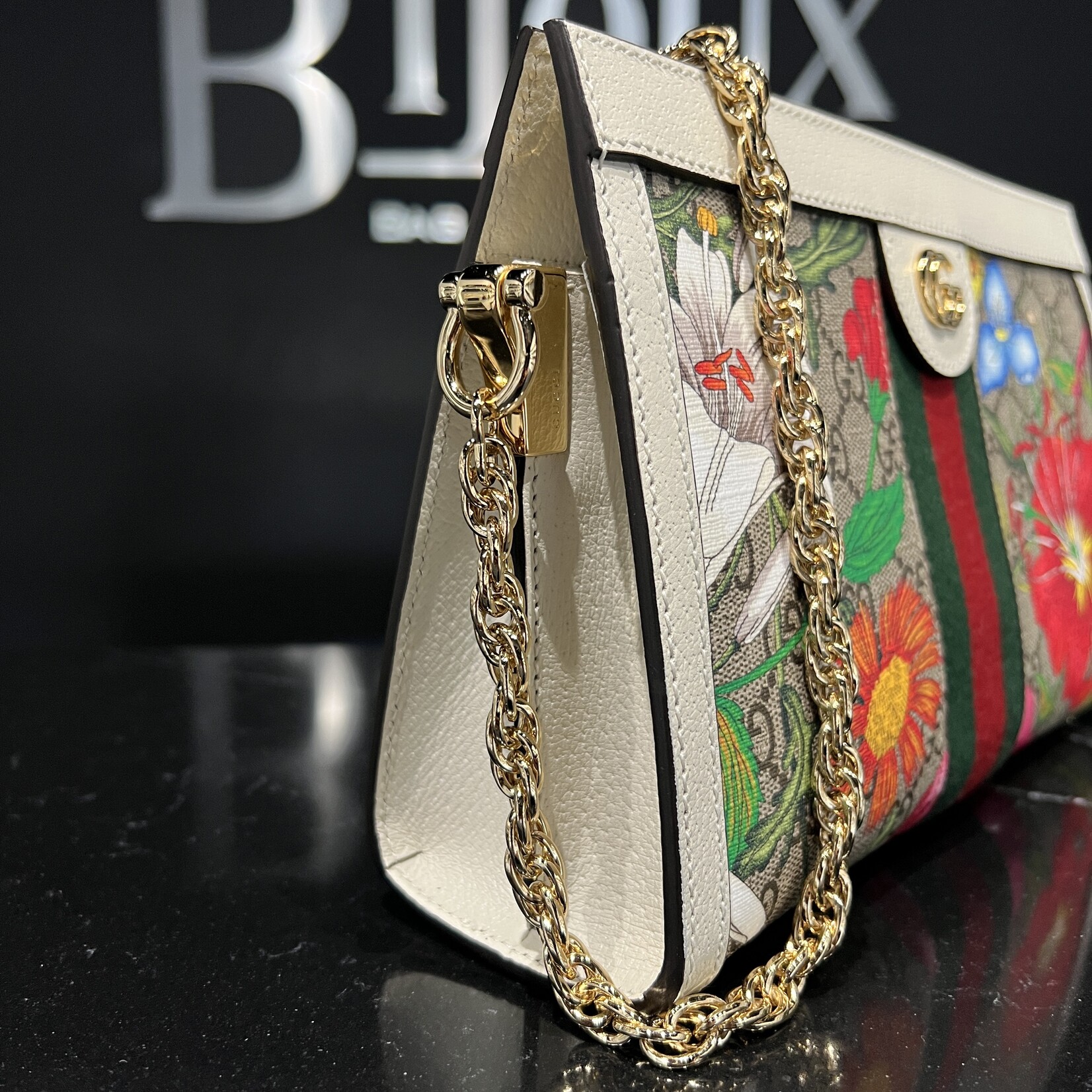 Gucci SOLD - Gucci Flora Supreme Small Chain Bag