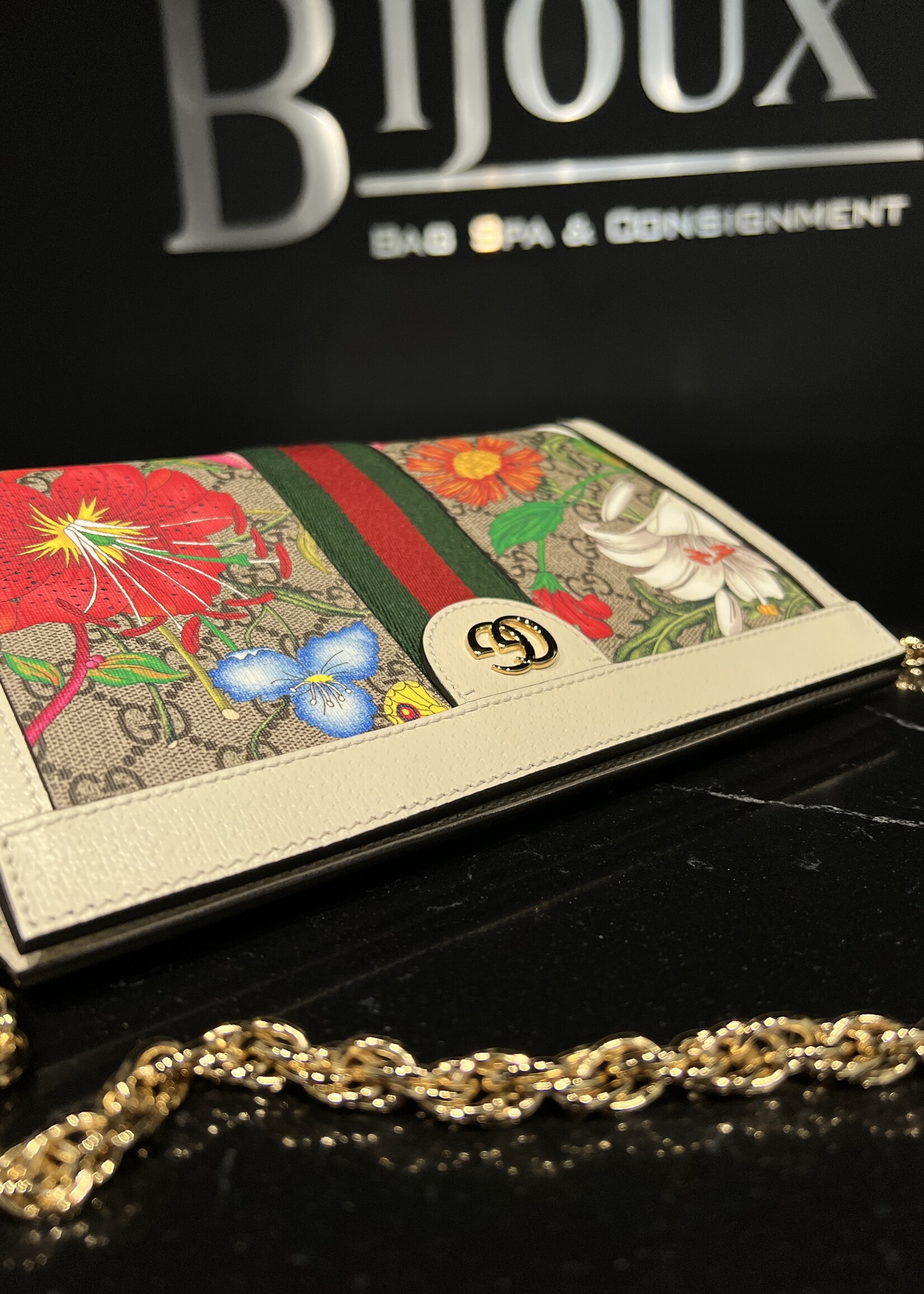 Gucci SOLD - Gucci Flora Supreme Small Chain Bag