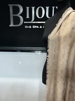Louis Vuitton SOLD- Louis Vuitton Silk Monogram Taupe Scarf