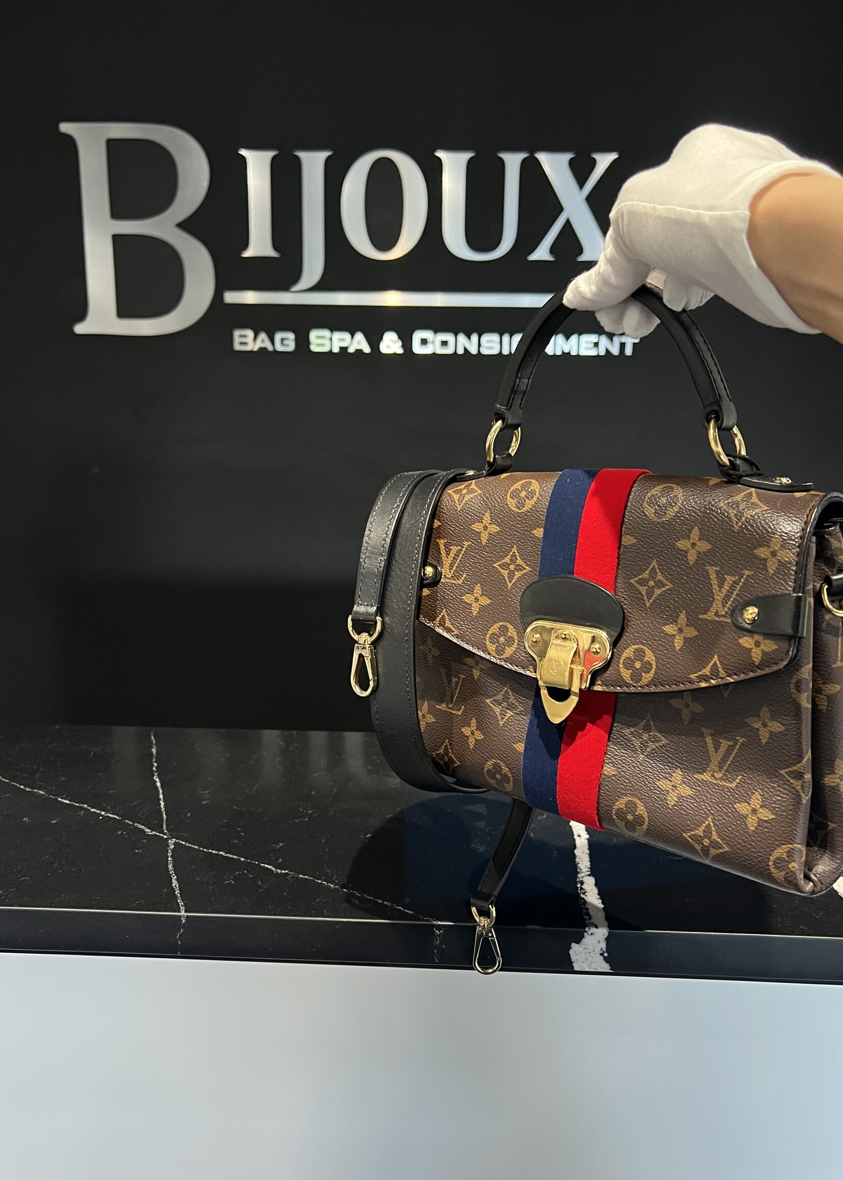 Louis Vuitton SOLD- Louis Vuitton Georges BB Marine Cherry