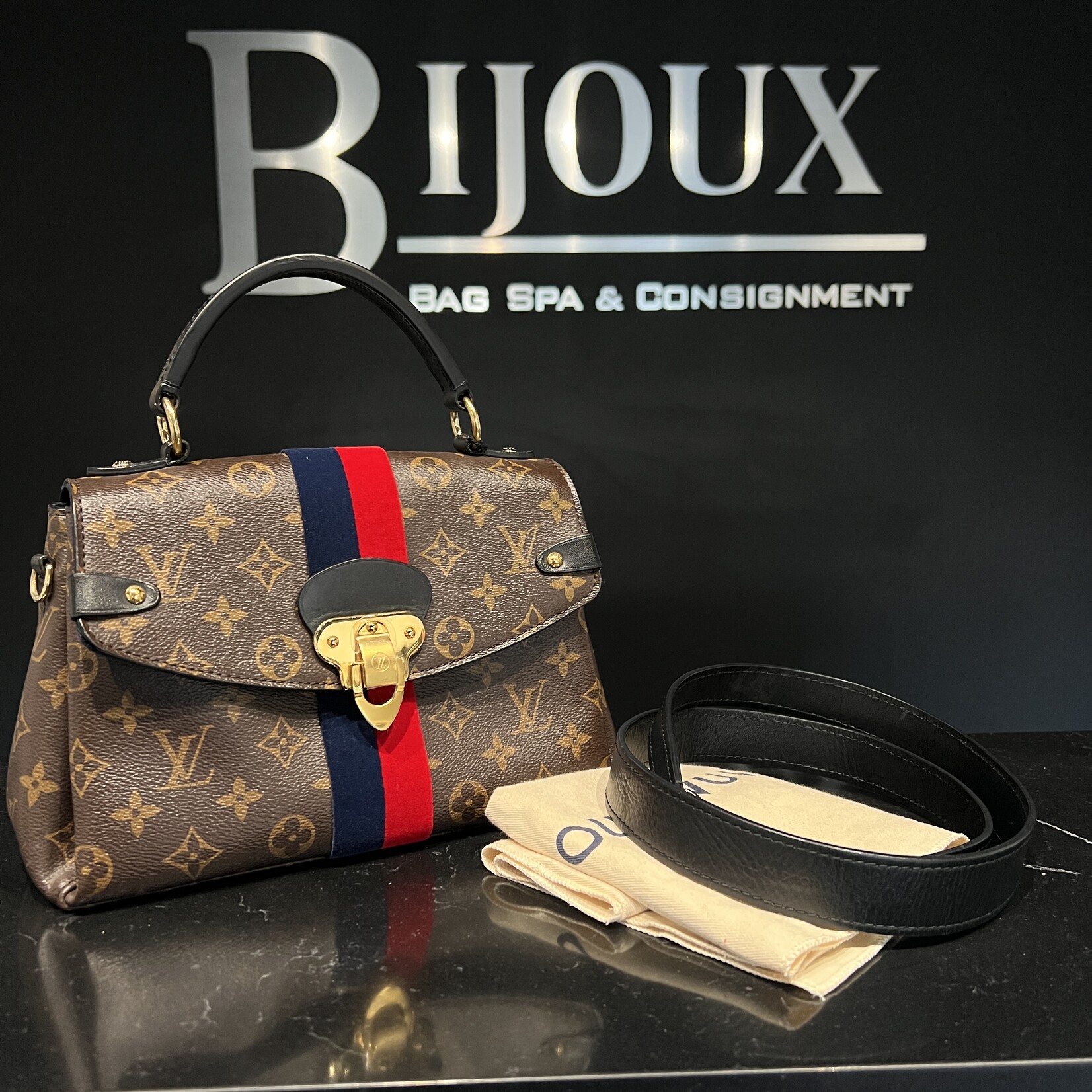 Louis Vuitton SOLD- Louis Vuitton Georges BB Marine Cherry