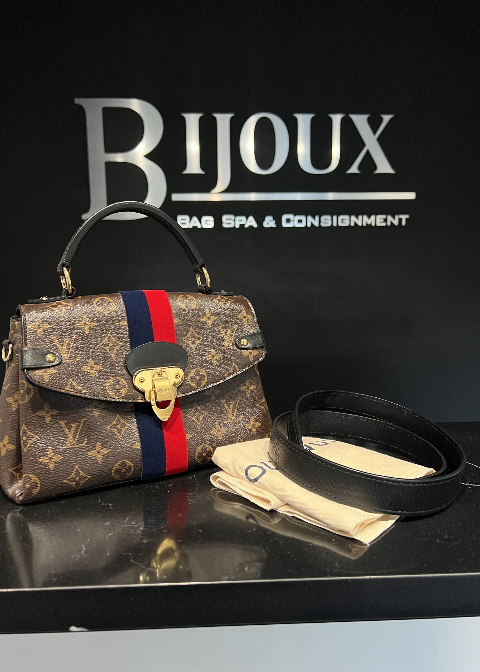 Louis Vuitton SOLD- Louis Vuitton Georges BB Marine Cherry