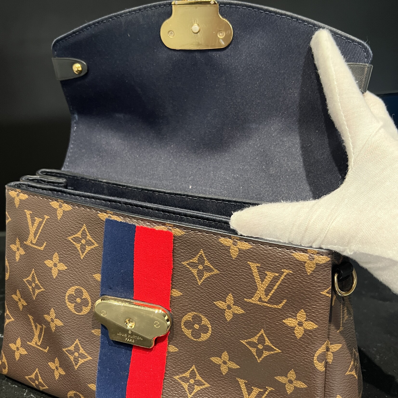 Louis Vuitton SOLD- Louis Vuitton Georges BB Marine Cherry