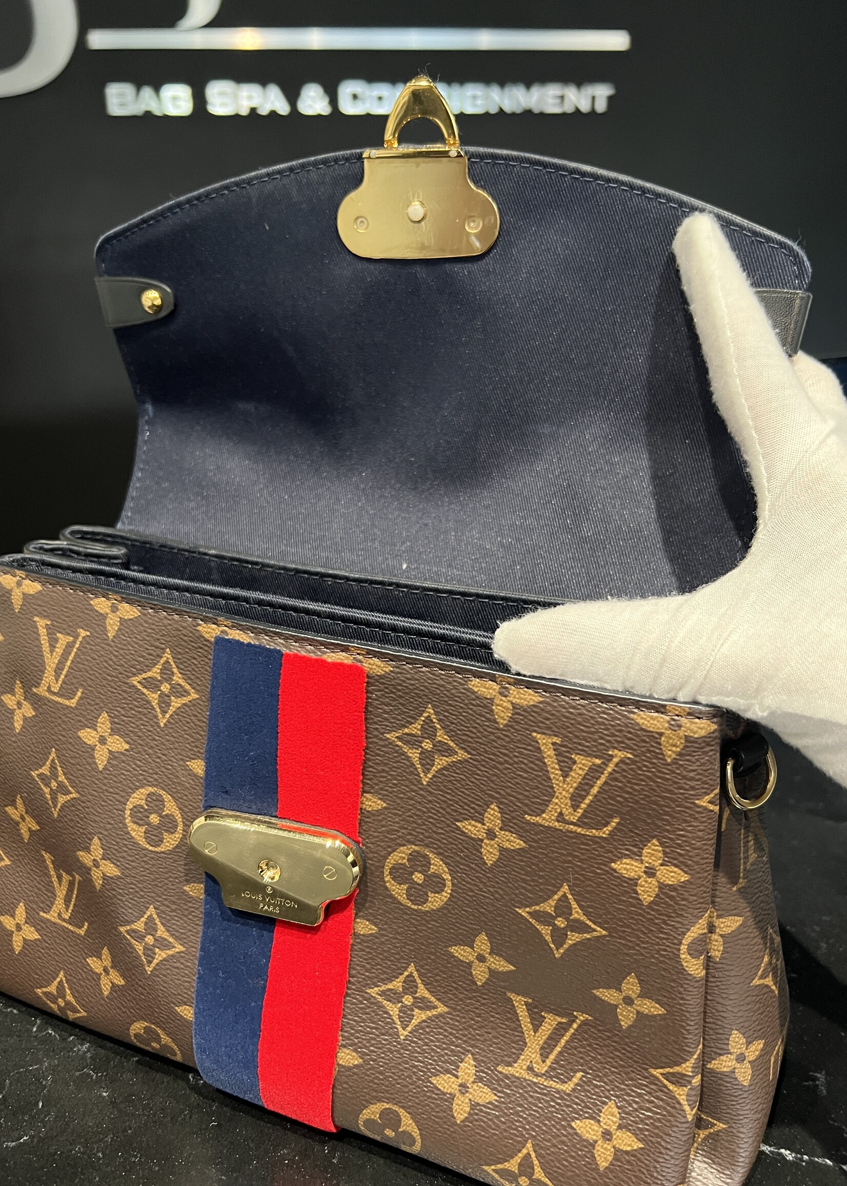 Louis Vuitton SOLD- Louis Vuitton Georges BB Marine Cherry