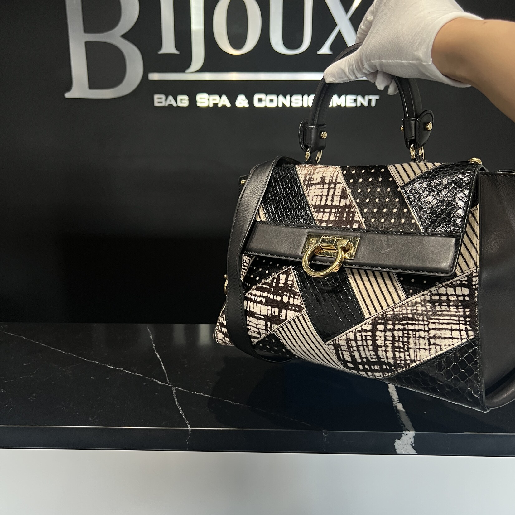 Salvatore Ferragamo Salvatore Ferragamo Patchwork Patterned